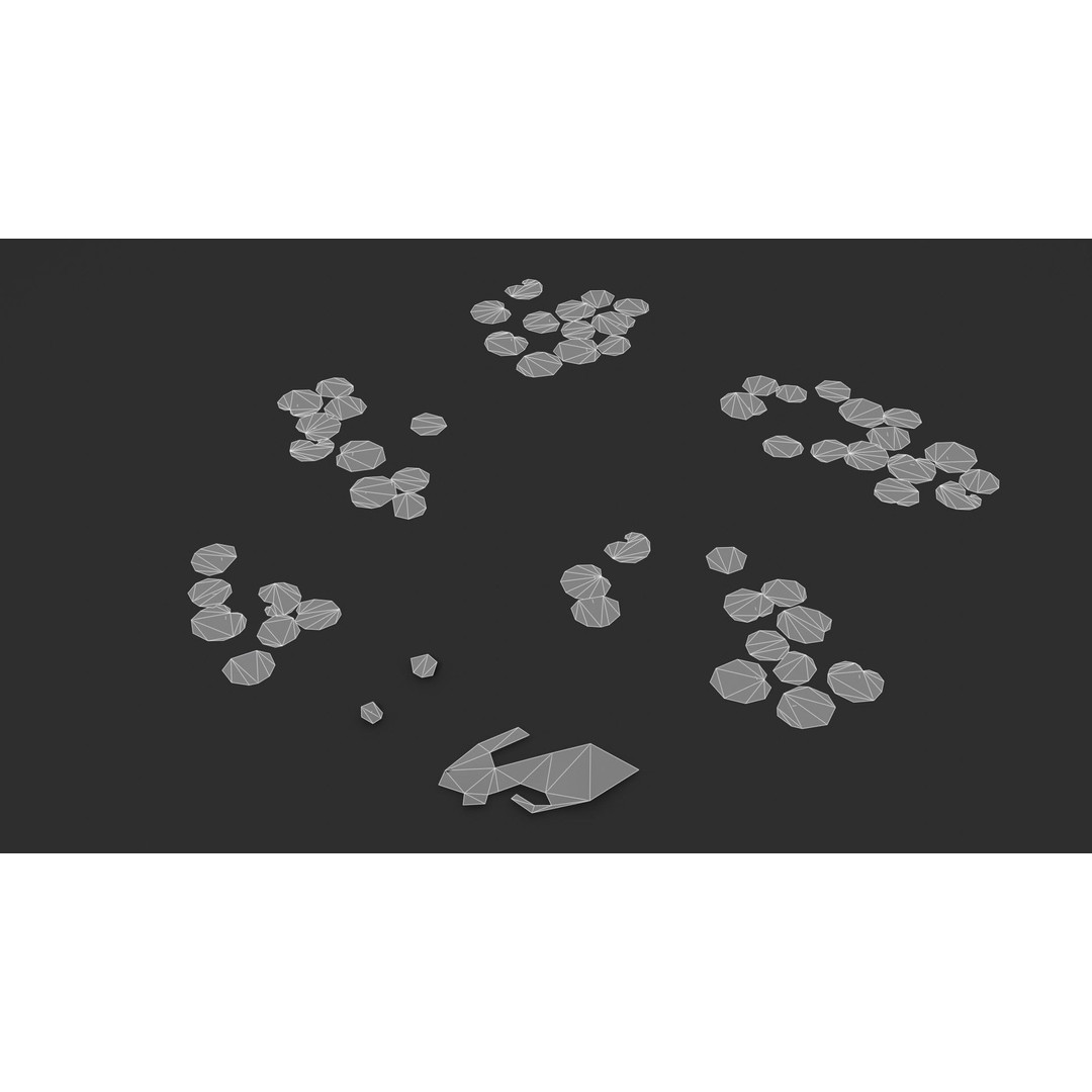 Modular Wetland Plants 3D Model – Low Poly Game Asset, FBX & OBJ - View 14
