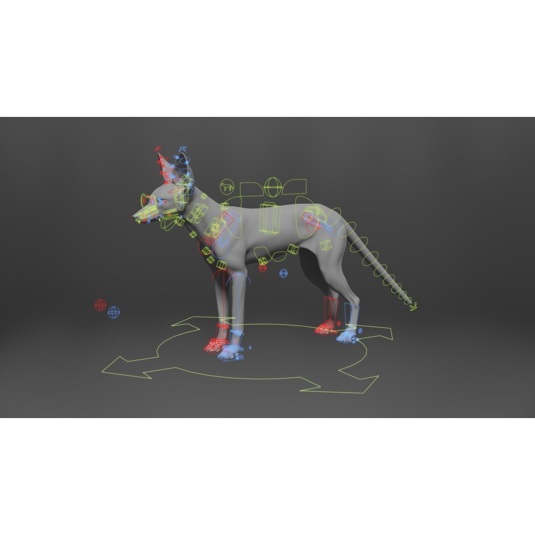 Arabian Red Fox 3D Model – Rigged Animation with PBR Textures - View 15