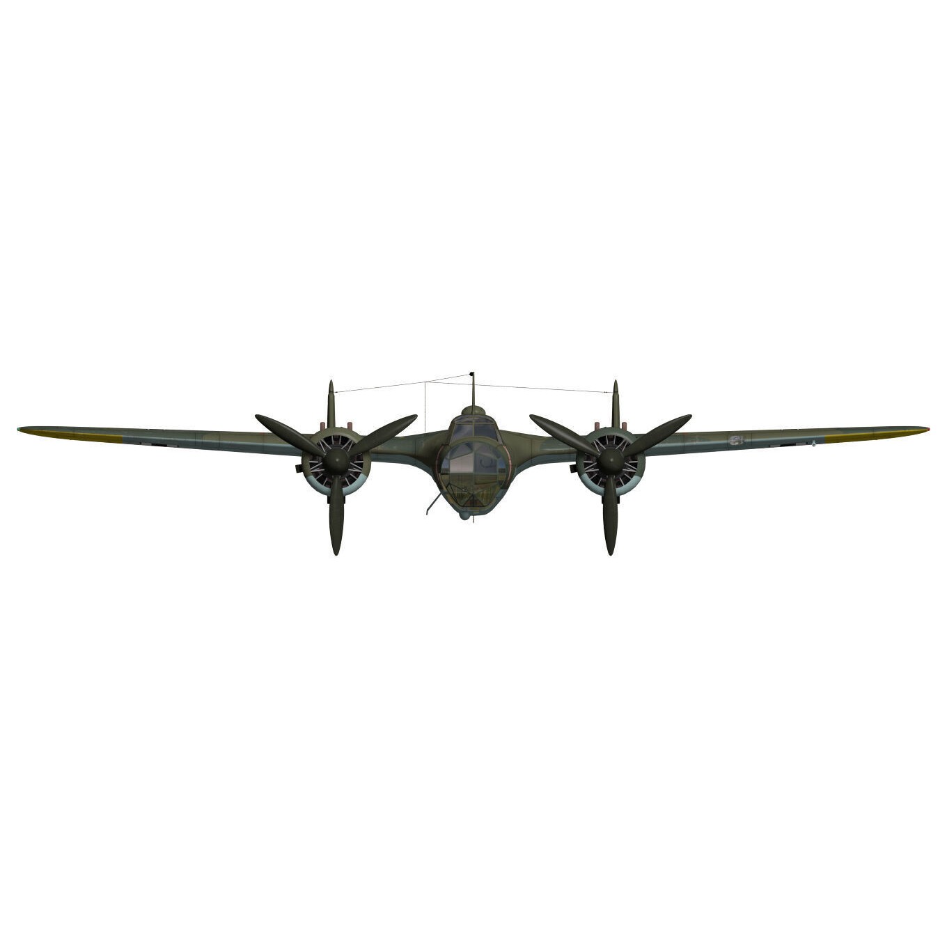 Dornier Do17 Z-2 - Detailed 3D Model - View 13