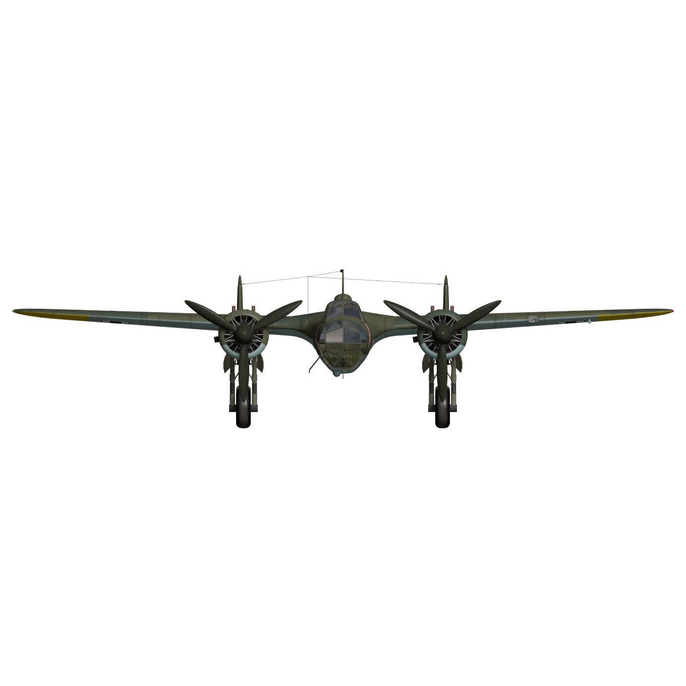 Dornier Do17 Z-2 - Detailed 3D Model - View 14