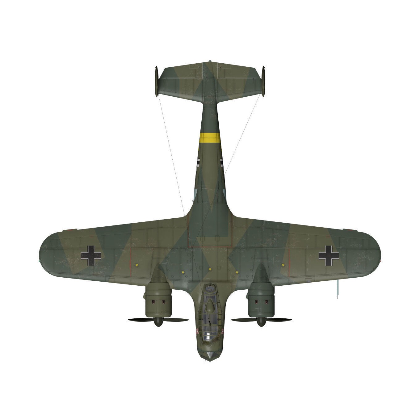 Dornier Do17 Z-2 - Detailed 3D Model - View 15