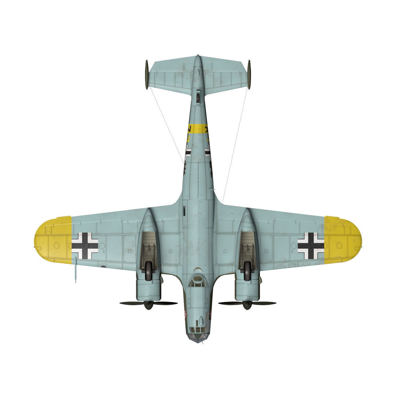 Dornier Do17 Z-2 - Detailed 3D Model - View 17