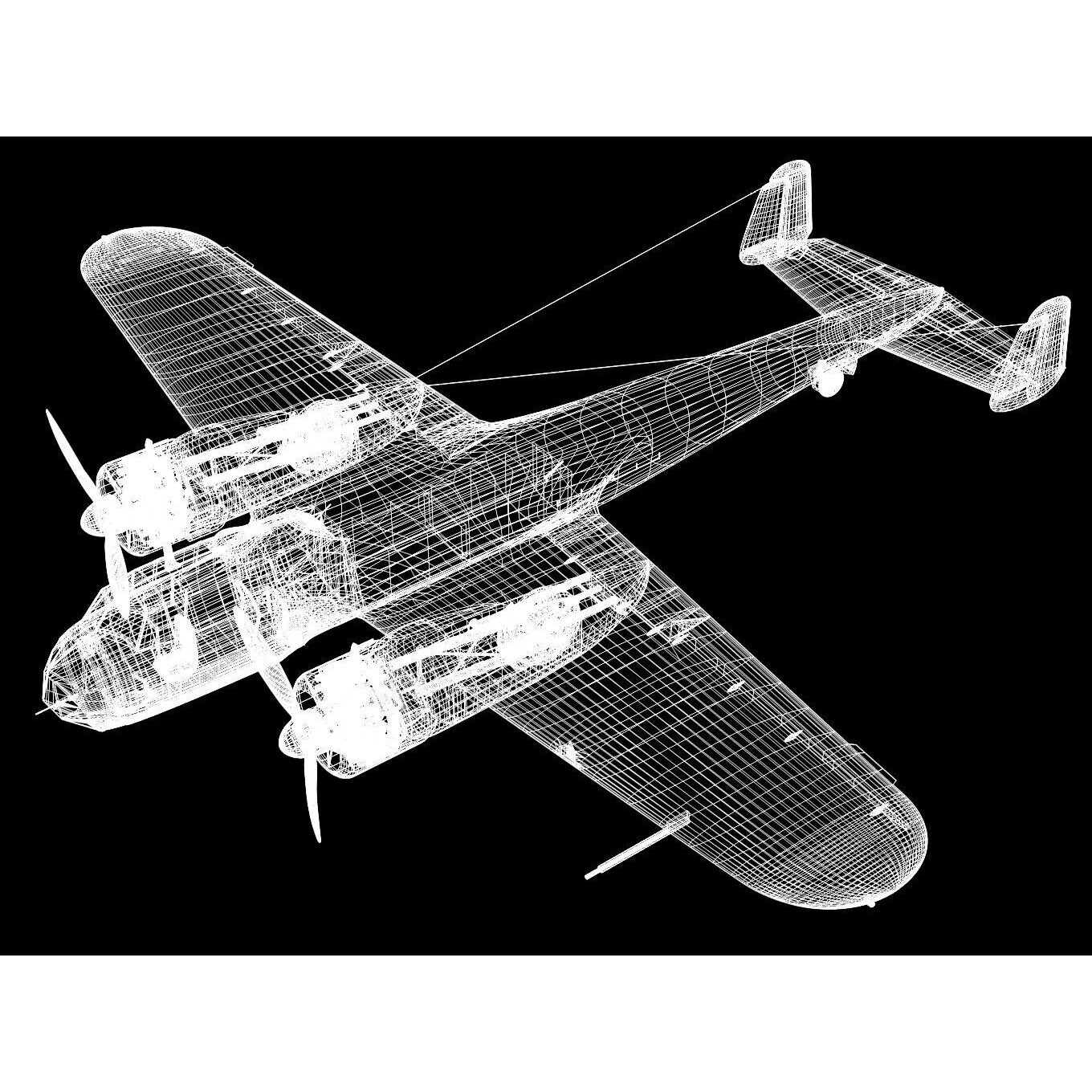 Dornier Do17 Z-2 - Detailed 3D Model - View 18