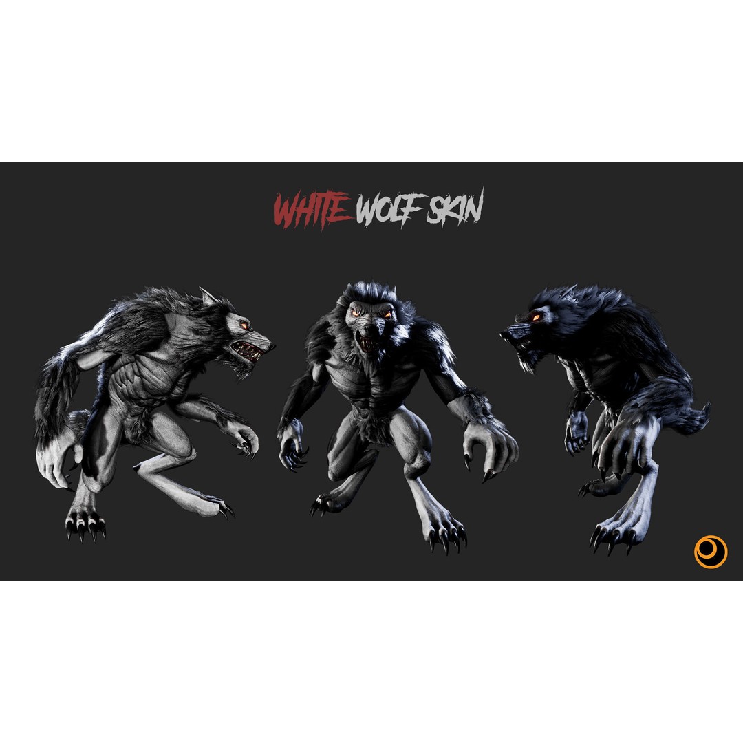Savage Werewolf 3D Model – Rigged Low-Poly Game Asset, FBX - View 20