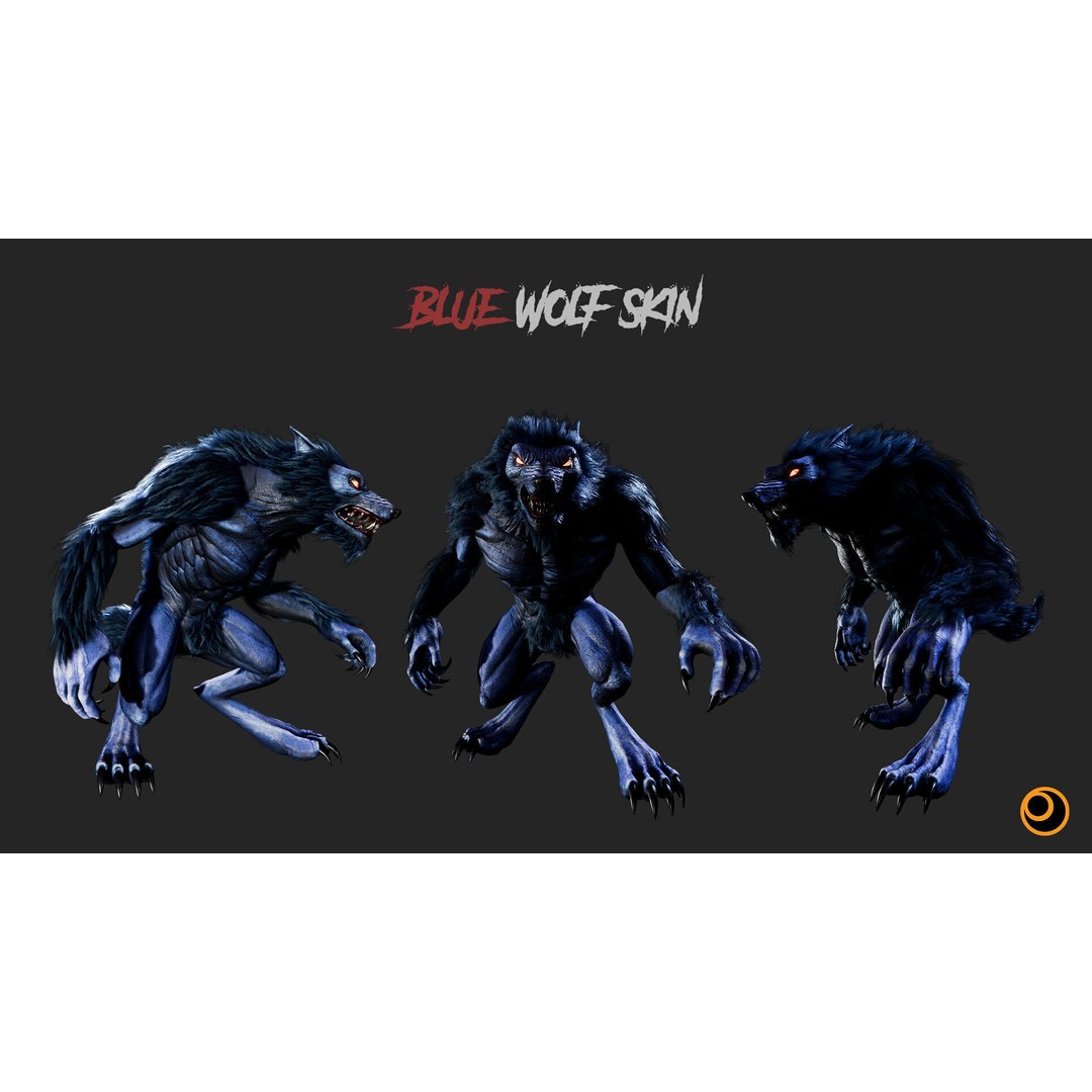 Savage Werewolf 3D Model – Rigged Low-Poly Game Asset, FBX - View 7