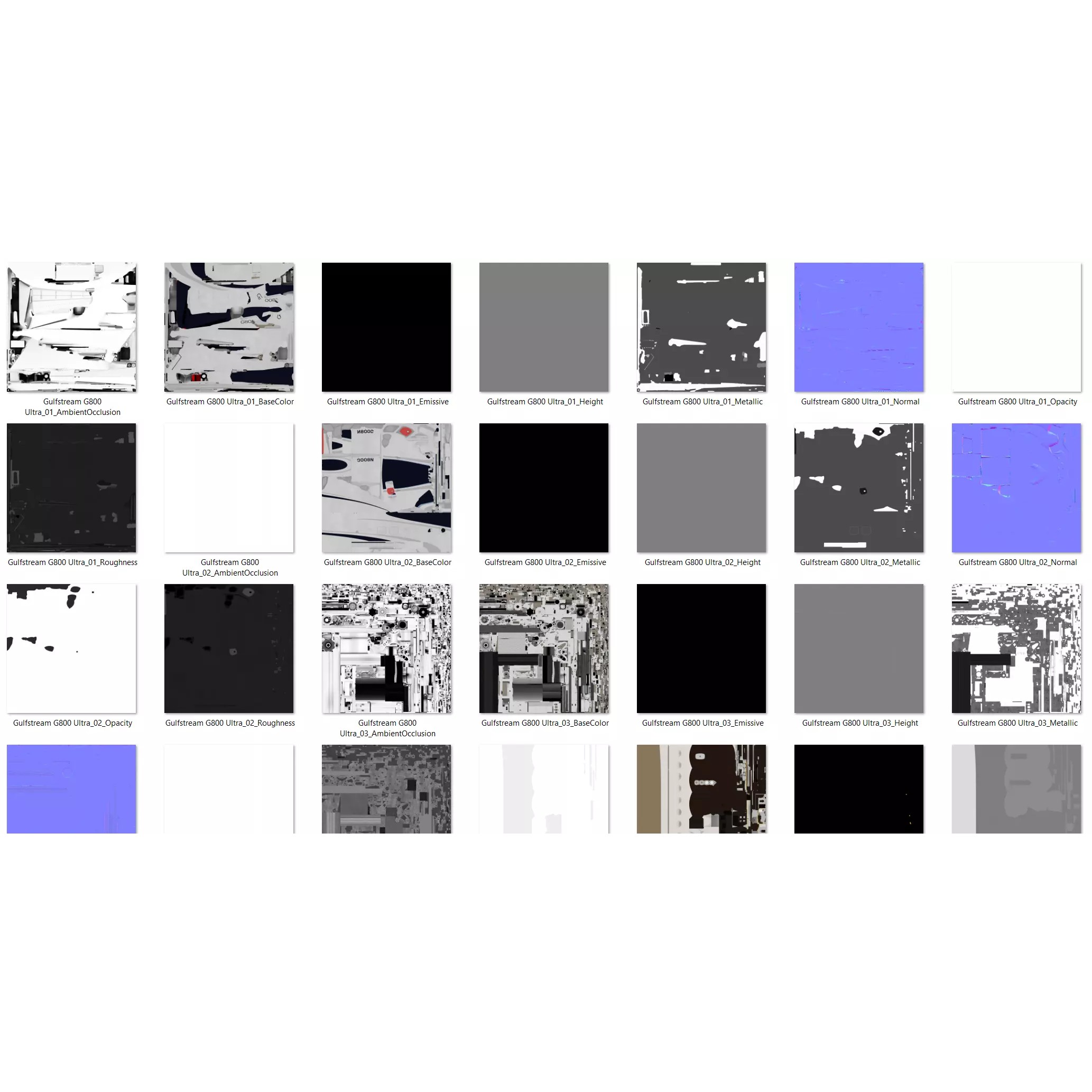 Gulfstream G800 - High-Poly Subdivision-Ready 3D Model - View 11