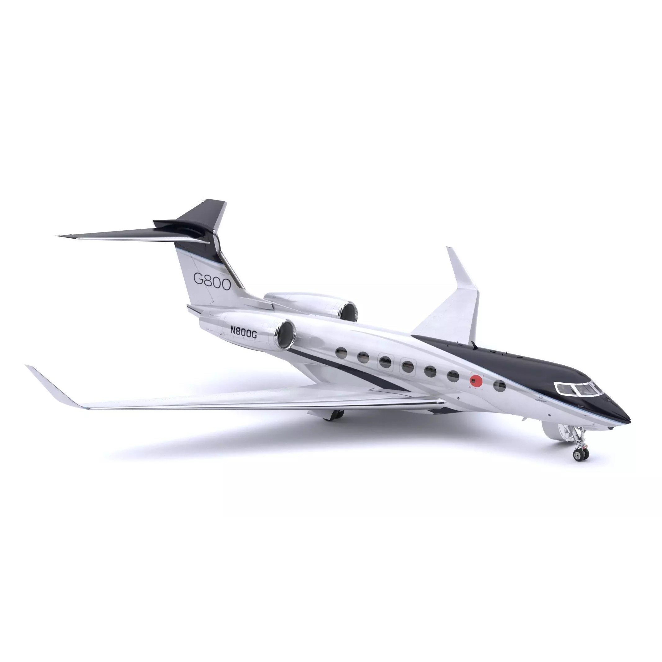 Gulfstream G800 - High-Poly Subdivision-Ready 3D Model - View 18