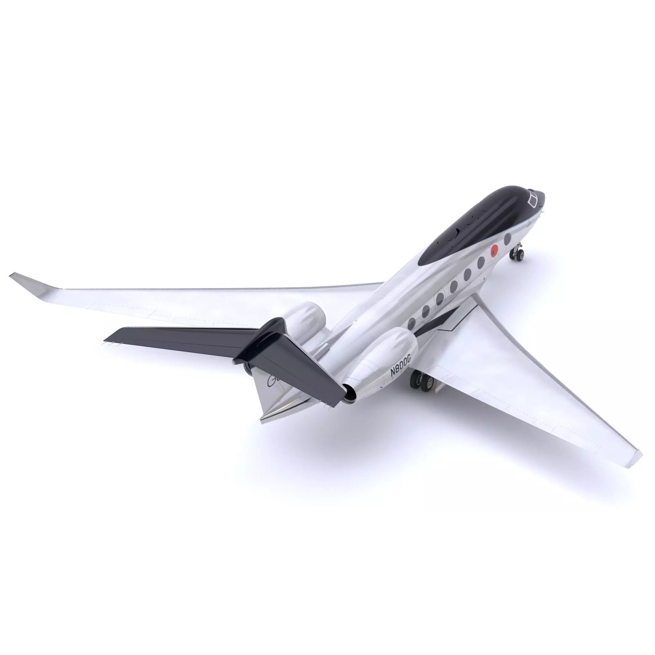 Gulfstream G800 - High-Poly Subdivision-Ready 3D Model - View 19