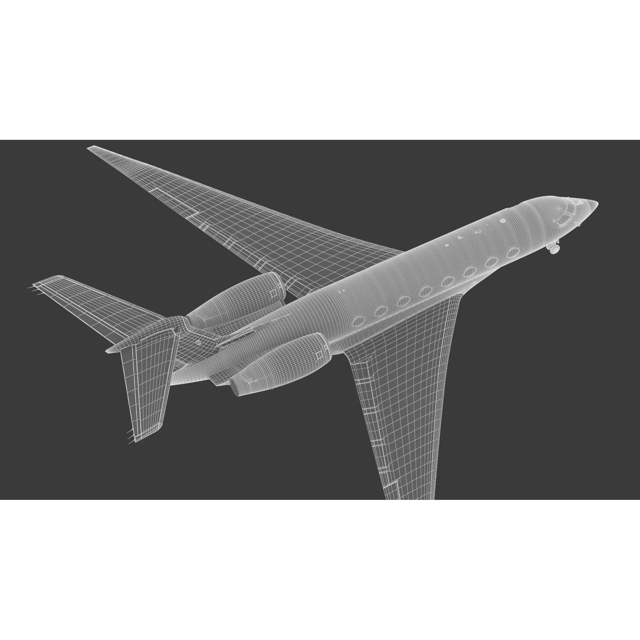 Gulfstream G800 - High-Poly Subdivision-Ready 3D Model - View 22