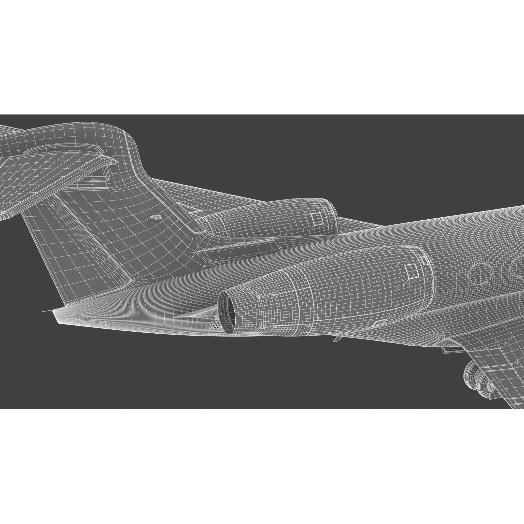 Gulfstream G800 - High-Poly Subdivision-Ready 3D Model - View 25
