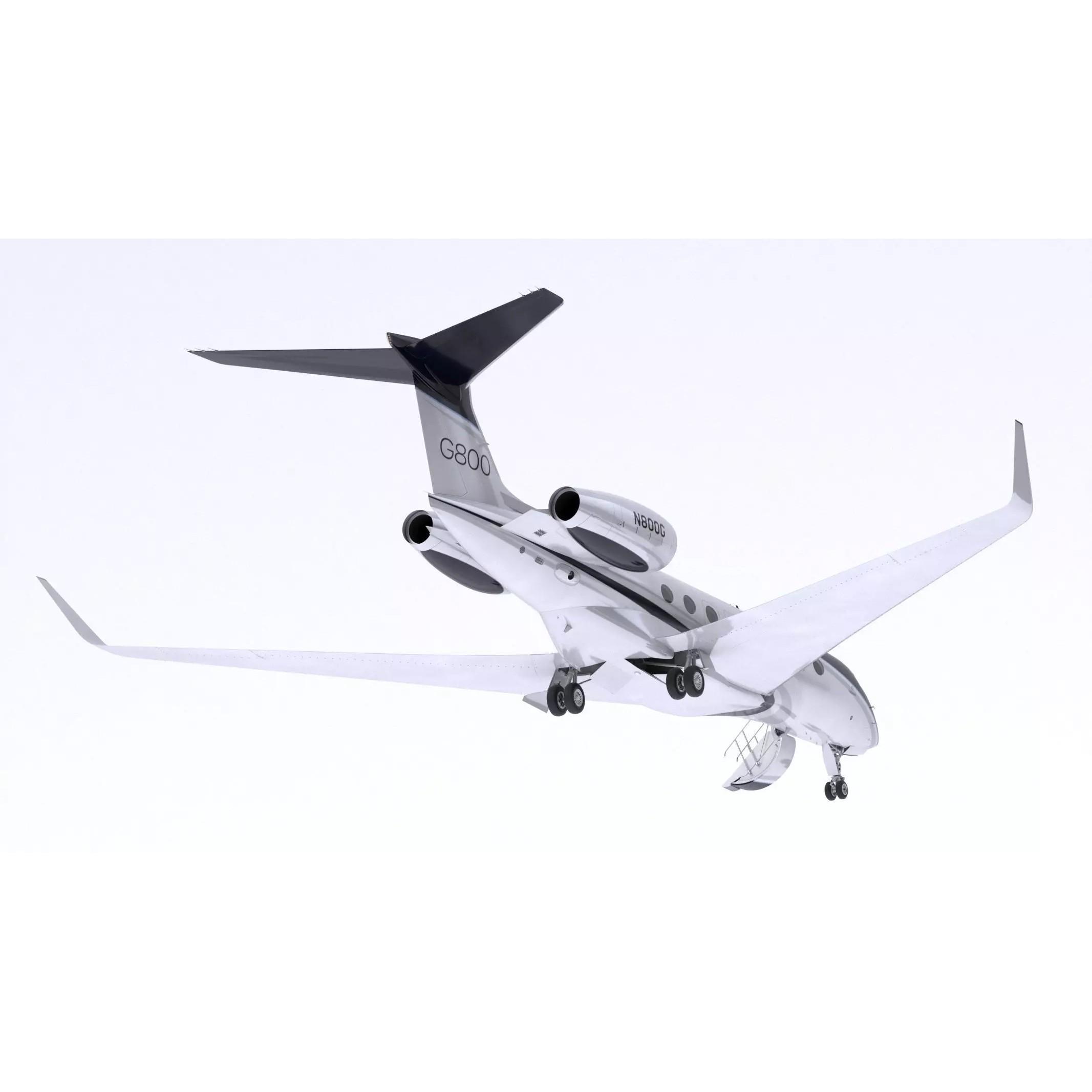 Gulfstream G800 - High-Poly Subdivision-Ready 3D Model - View 27