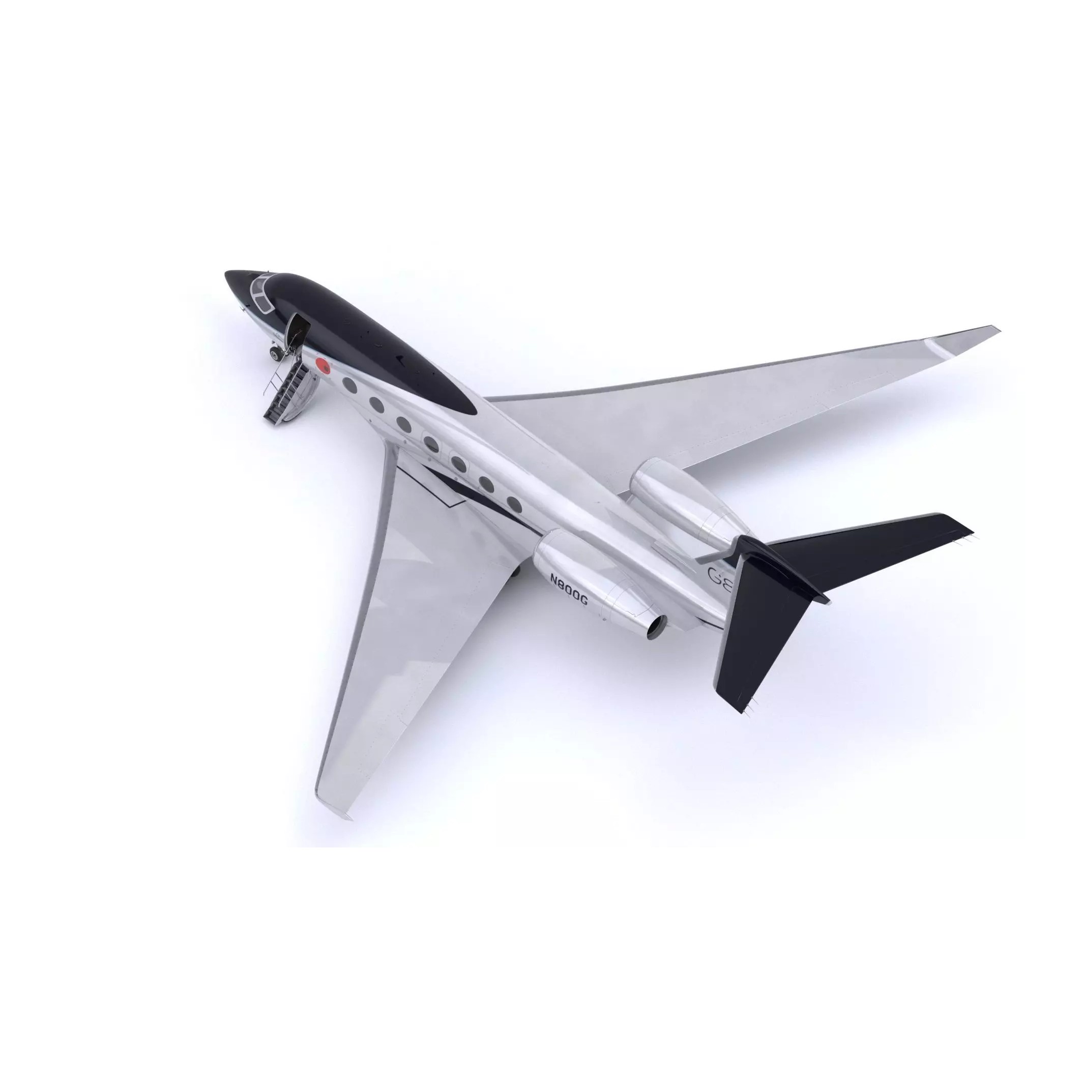 Gulfstream G800 - High-Poly Subdivision-Ready 3D Model - View 29