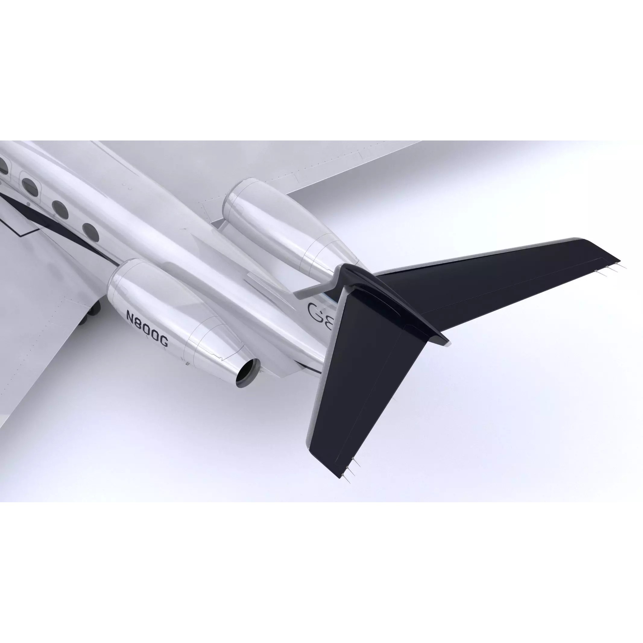 Gulfstream G800 - High-Poly Subdivision-Ready 3D Model - View 30