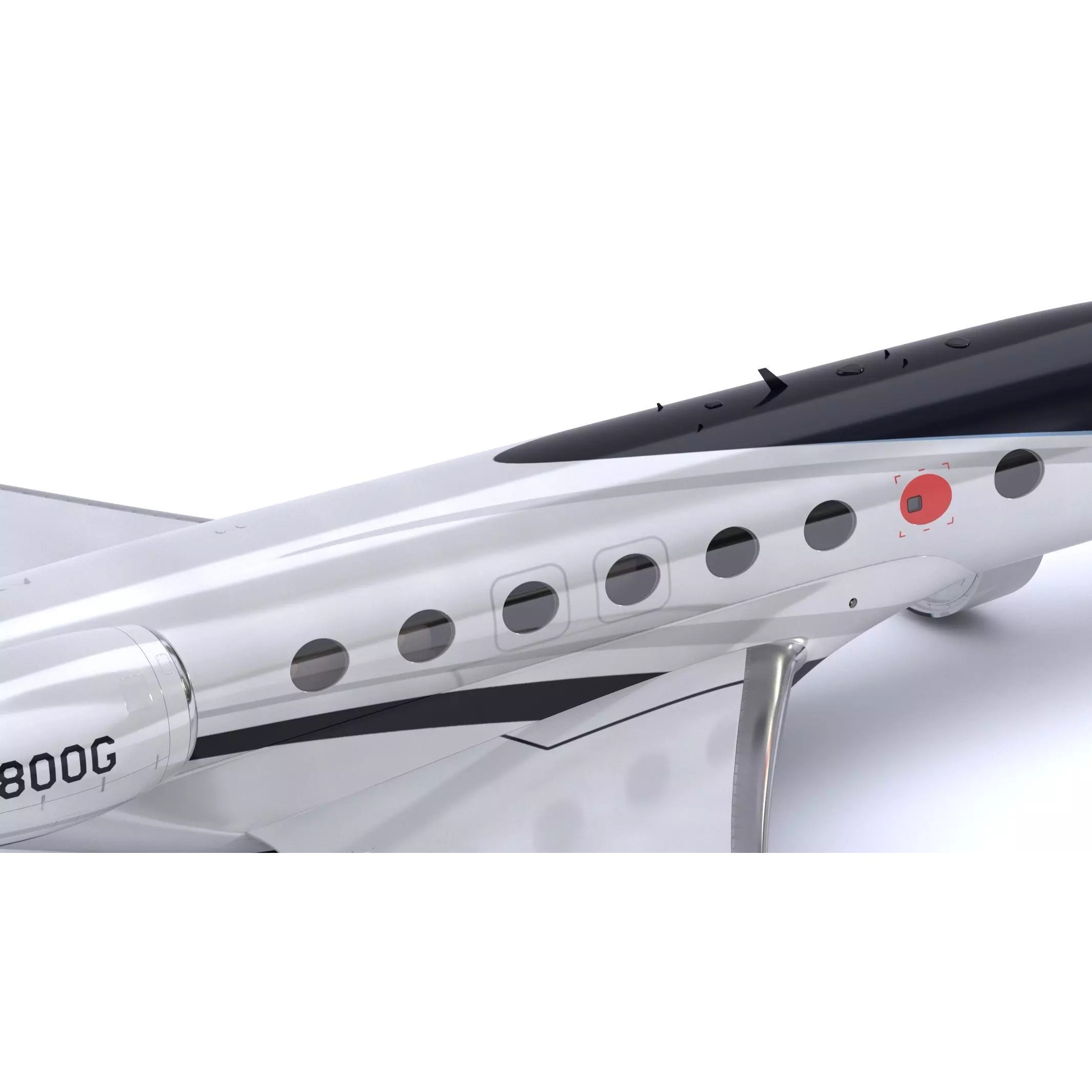 Gulfstream G800 - High-Poly Subdivision-Ready 3D Model - View 32