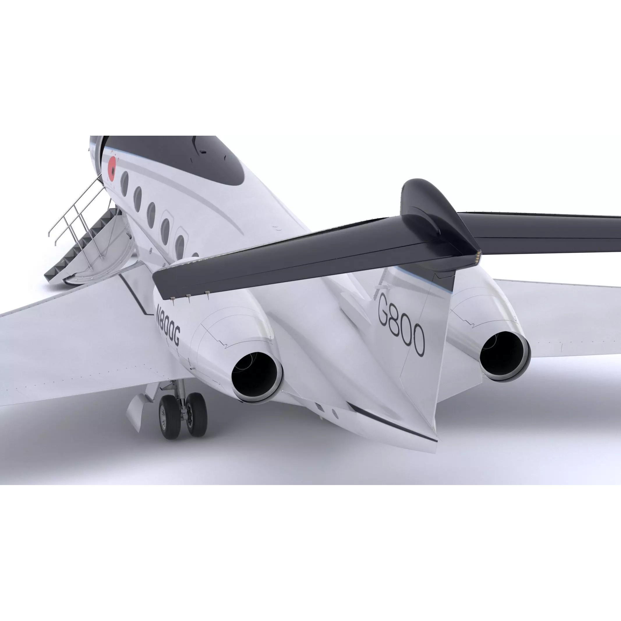 Gulfstream G800 - High-Poly Subdivision-Ready 3D Model - View 33