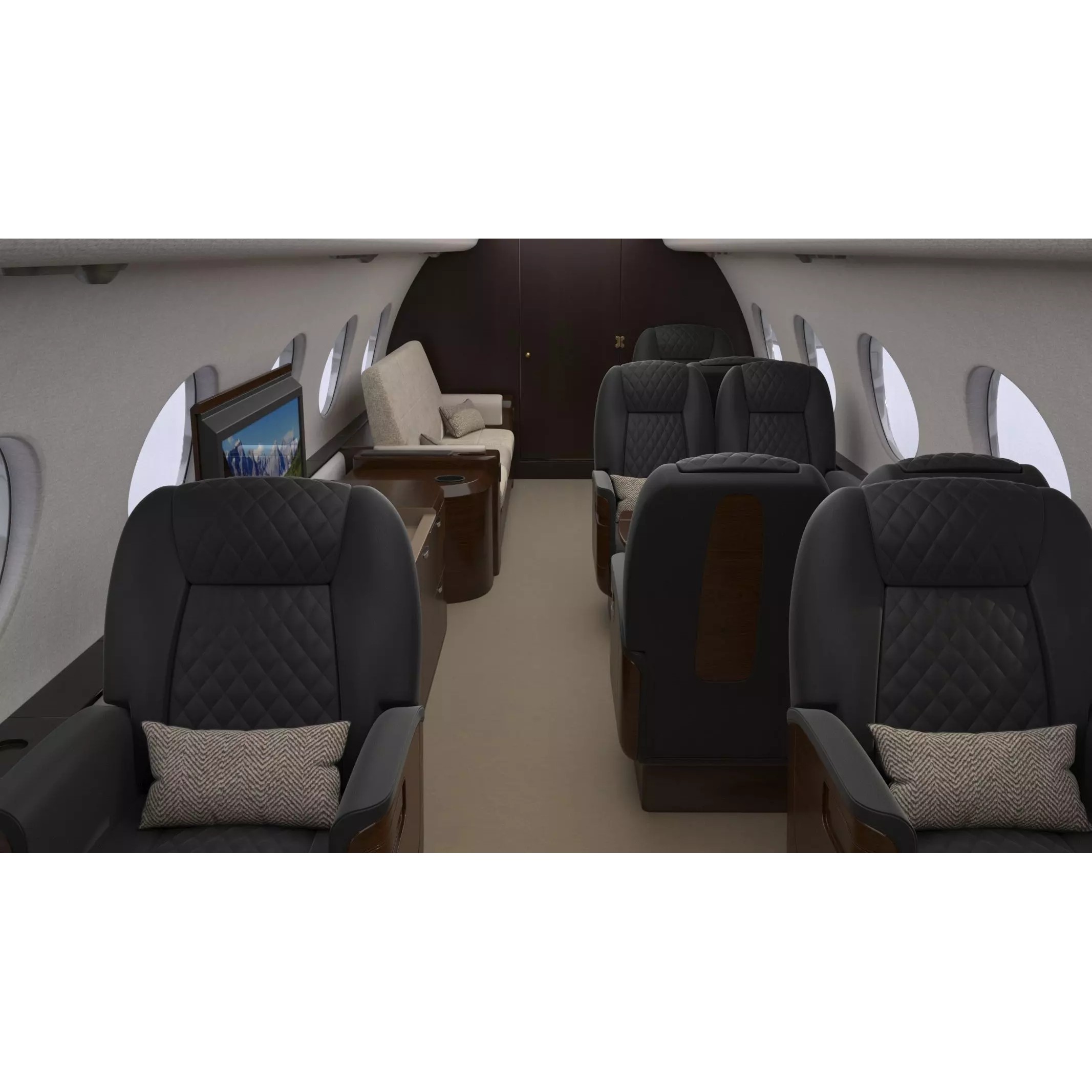 Gulfstream G800 - High-Poly Subdivision-Ready 3D Model - View 36