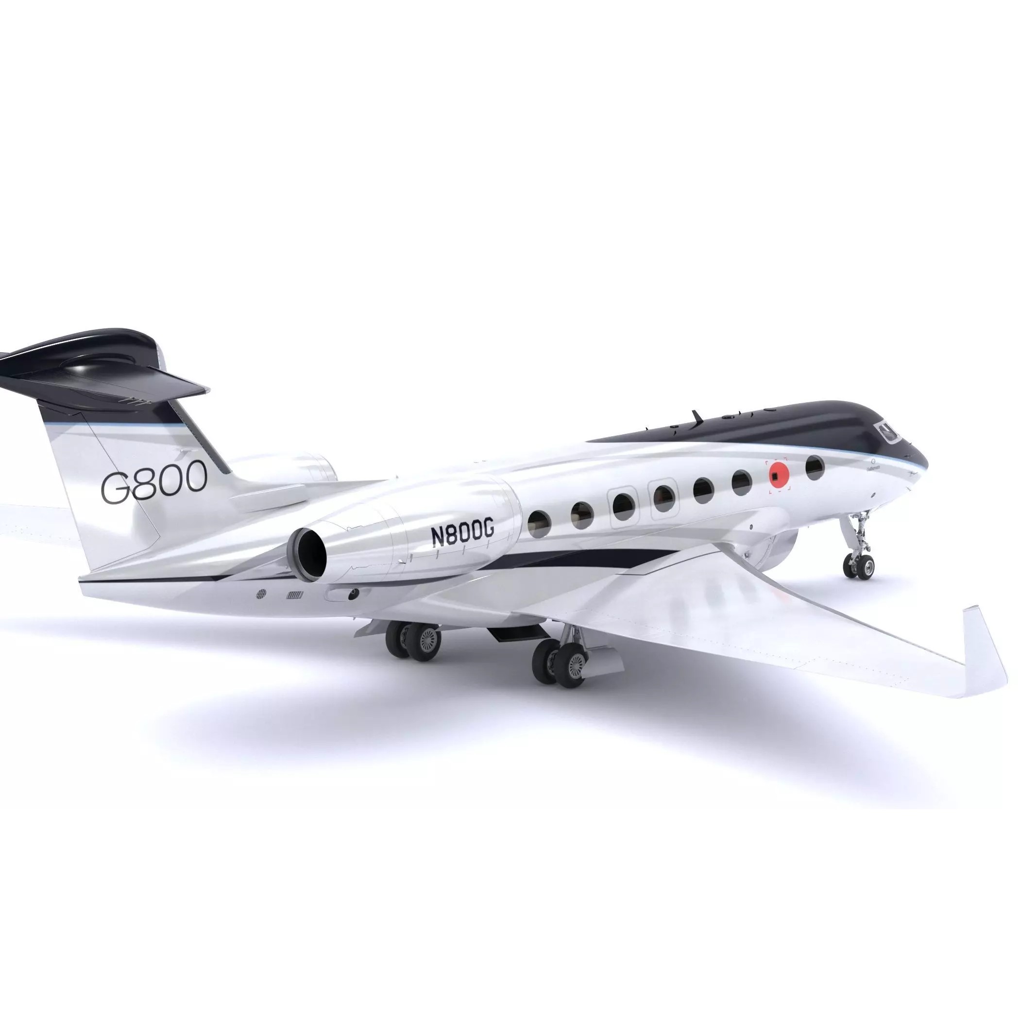Gulfstream G800 - High-Poly Subdivision-Ready 3D Model - View 7