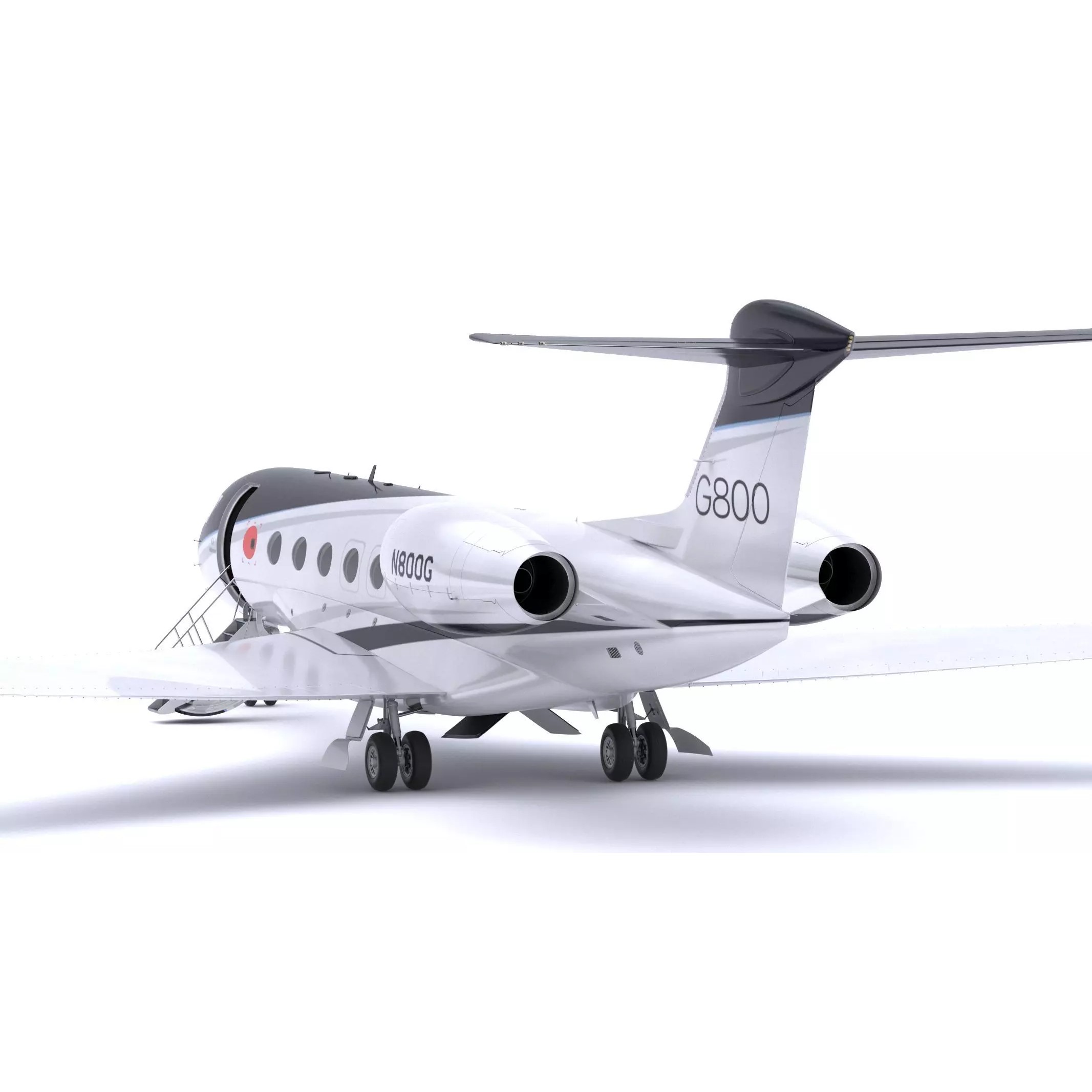 Gulfstream G800 - High-Poly Subdivision-Ready 3D Model - View 8