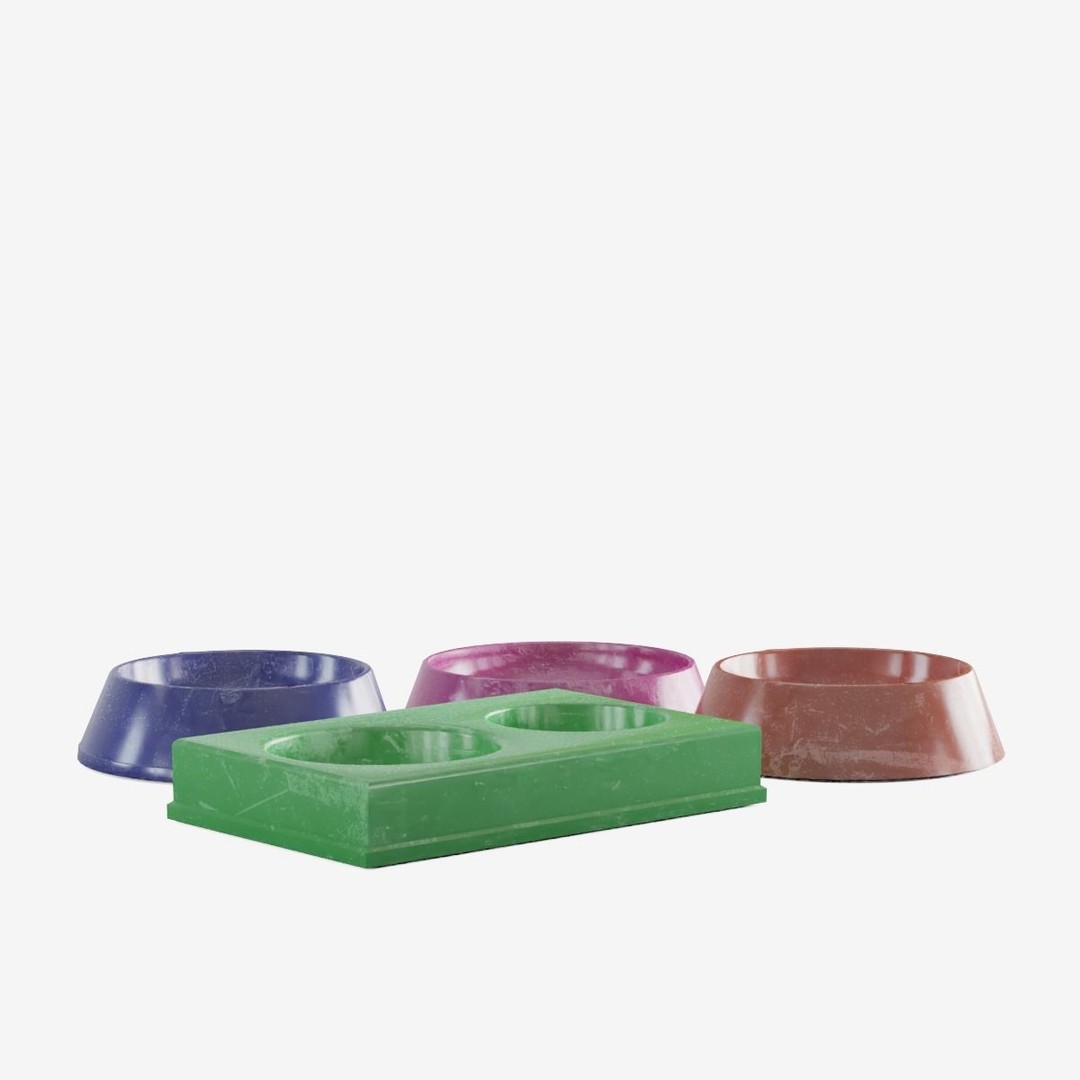 Pet Feeder 3D Model – Low Poly Game Asset, PBR Textures, FBX - View 10