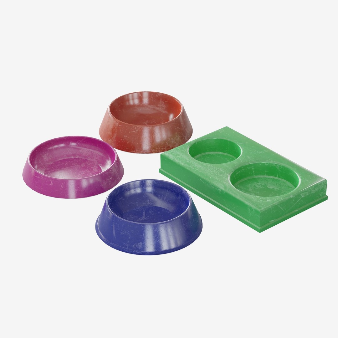 Pet Feeder 3D Model – Low Poly Game Asset, PBR Textures, FBX - View 15