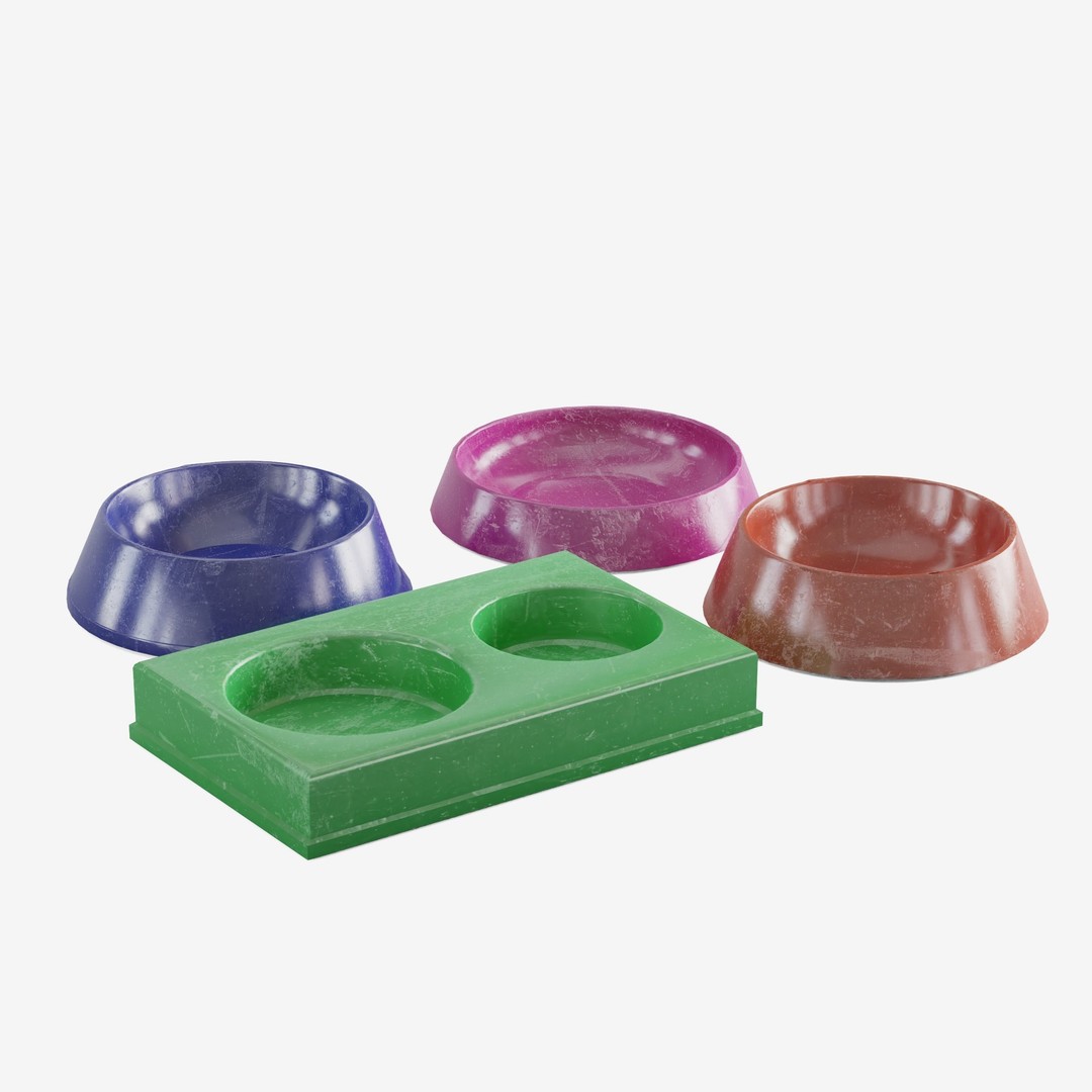 Pet Feeder 3D Model – Low Poly Game Asset, PBR Textures, FBX - View 16