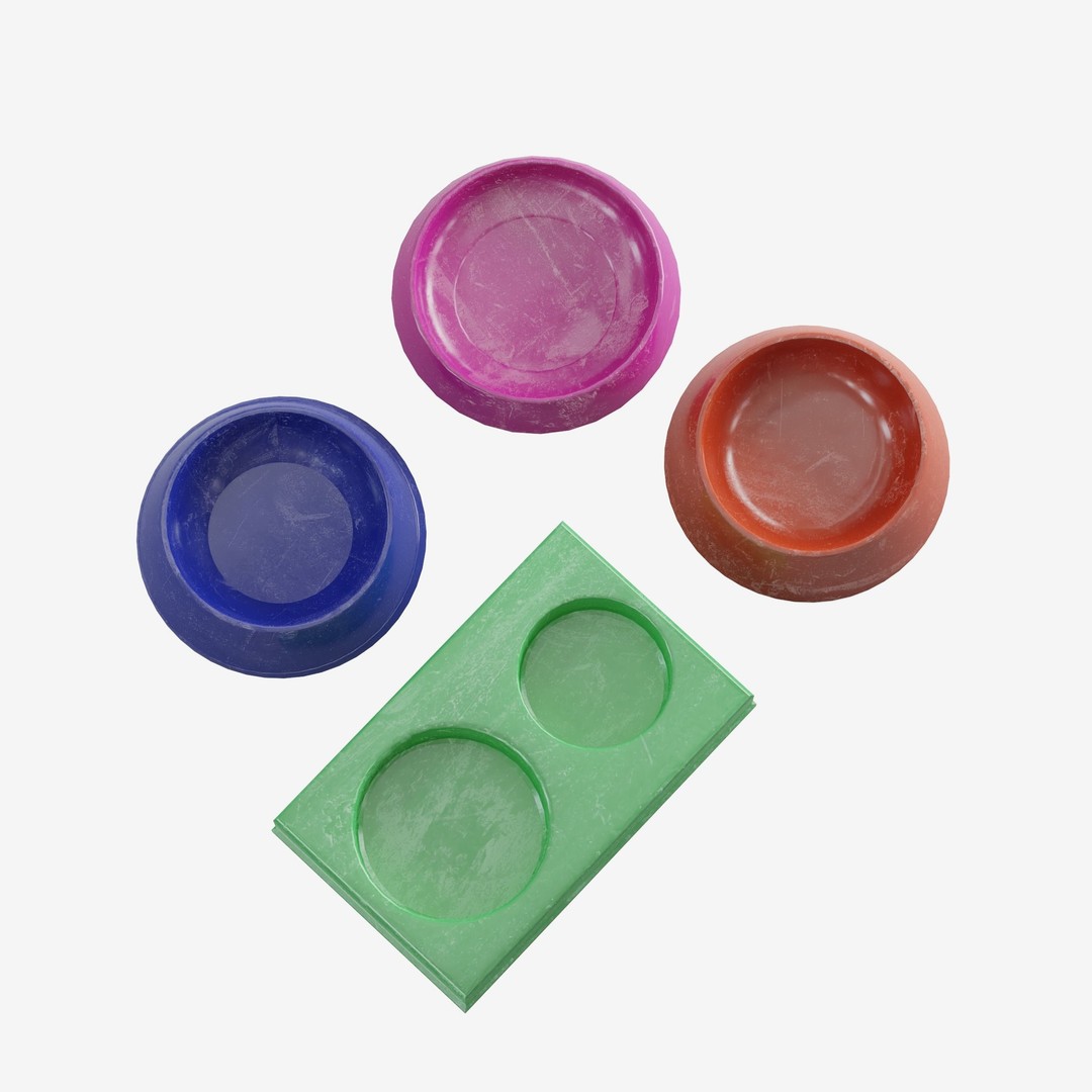 Pet Feeder 3D Model – Low Poly Game Asset, PBR Textures, FBX - View 17