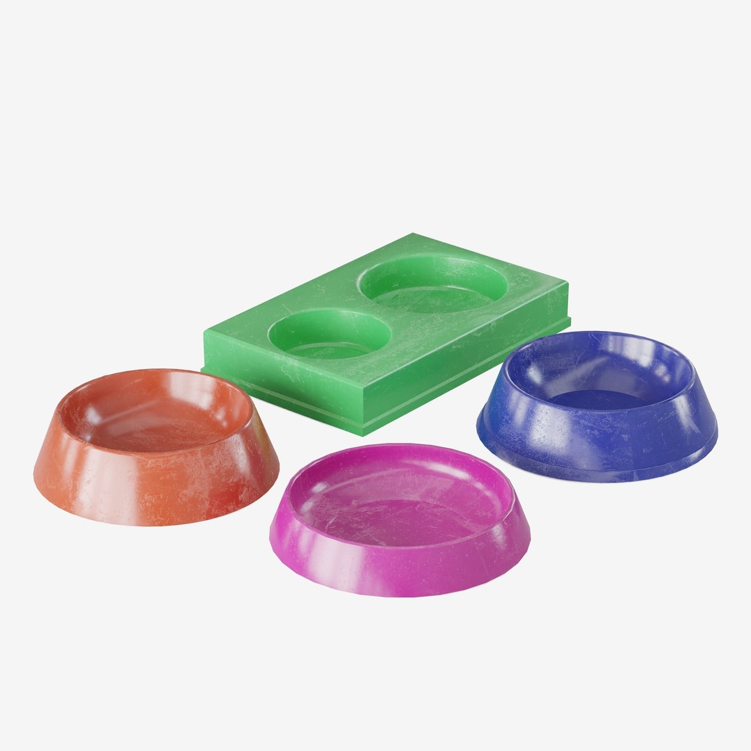 Pet Feeder 3D Model – Low Poly Game Asset, PBR Textures, FBX - View 18