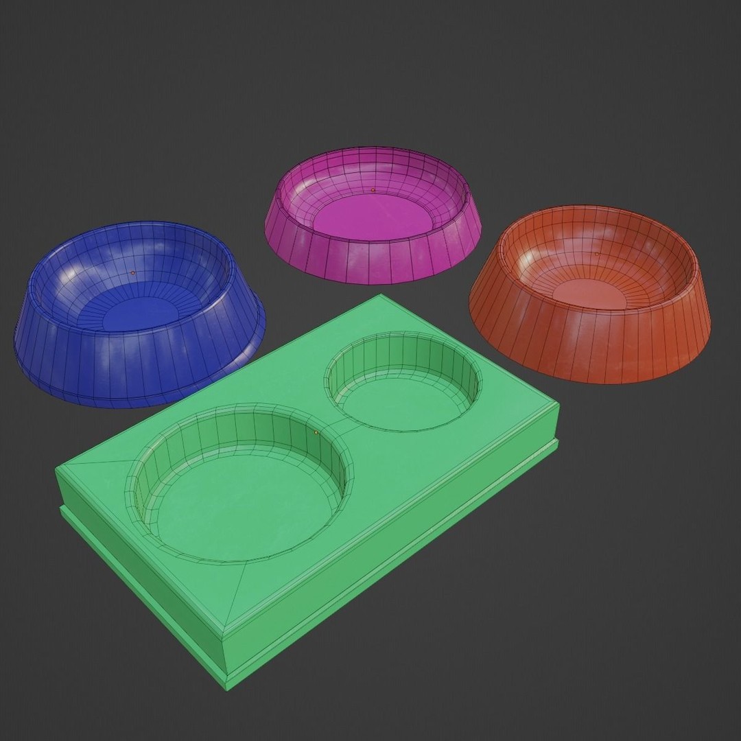 Pet Feeder 3D Model – Low Poly Game Asset, PBR Textures, FBX - View 19
