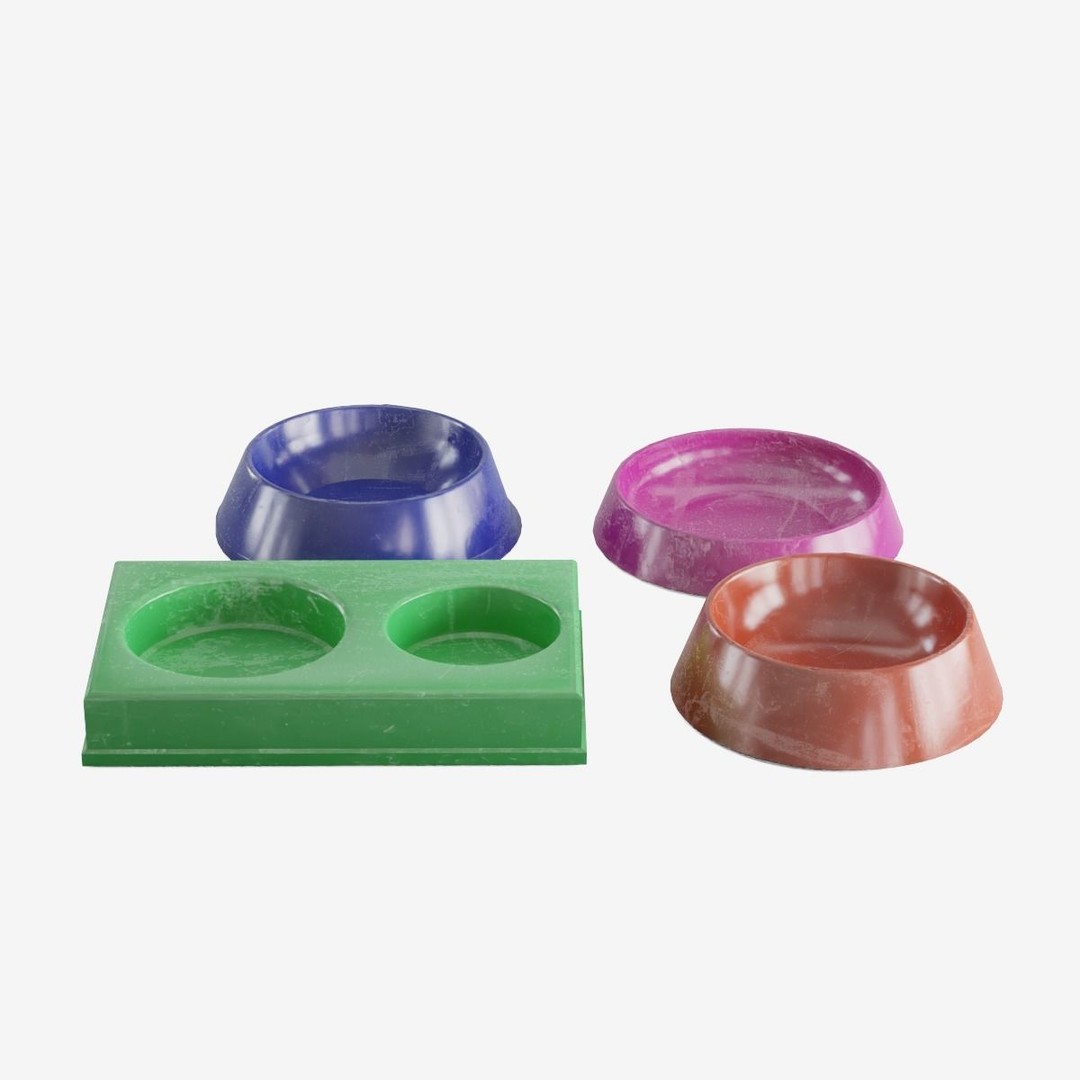 Pet Feeder 3D Model – Low Poly Game Asset, PBR Textures, FBX - View 6