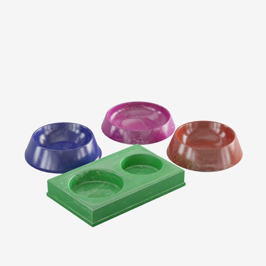 Pet Feeder 3D Model – Low Poly Game Asset, PBR Textures, FBX - View 7