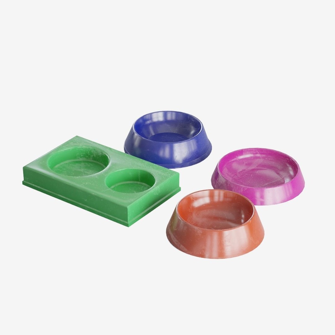 Pet Feeder 3D Model – Low Poly Game Asset, PBR Textures, FBX - View 8