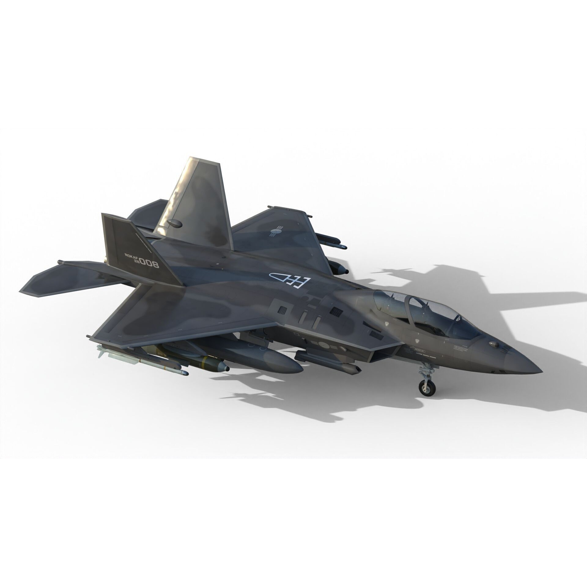 KAI KF-21 Boramae - Game-Ready 3D Model - View 10