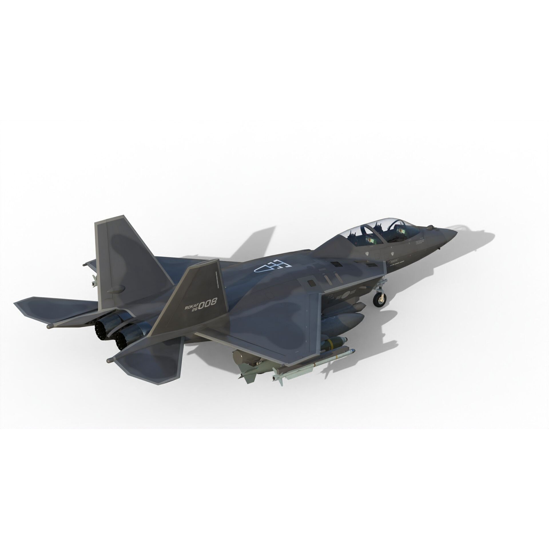 KAI KF-21 Boramae - Game-Ready 3D Model - View 11