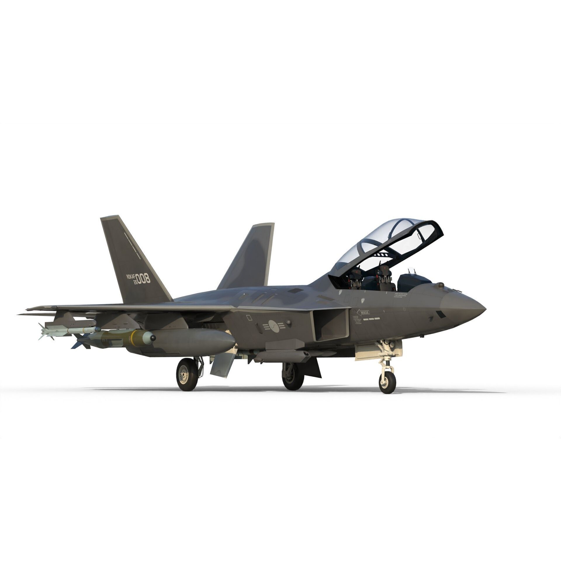 KAI KF-21 Boramae - Game-Ready 3D Model - View 13