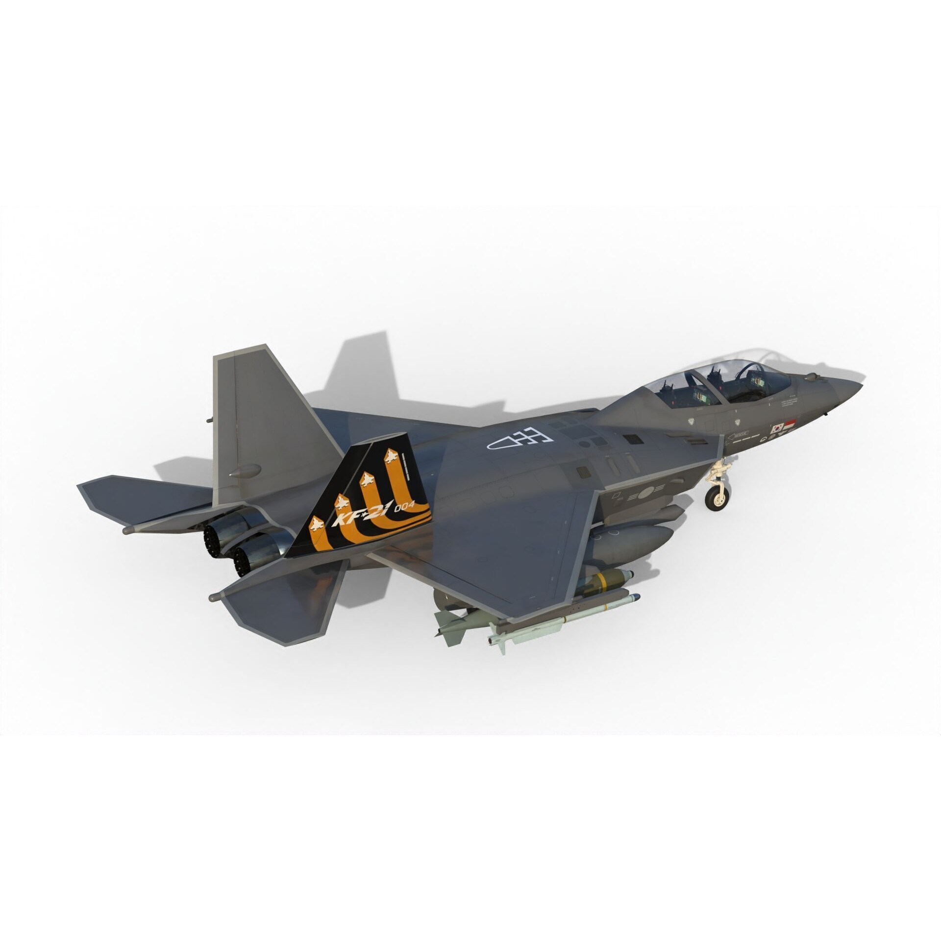 KAI KF-21 Boramae - Game-Ready 3D Model - View 15