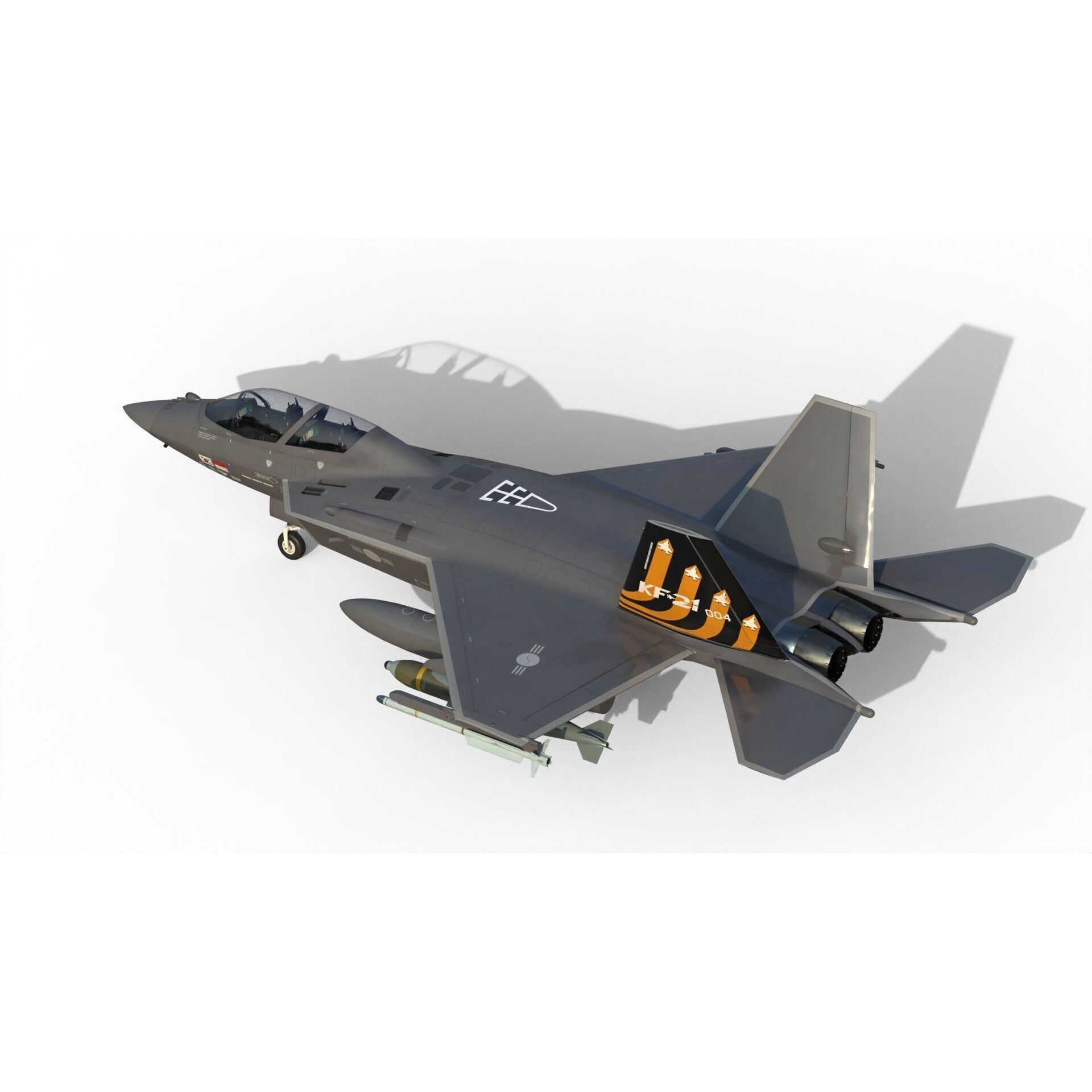 KAI KF-21 Boramae - Game-Ready 3D Model - View 16