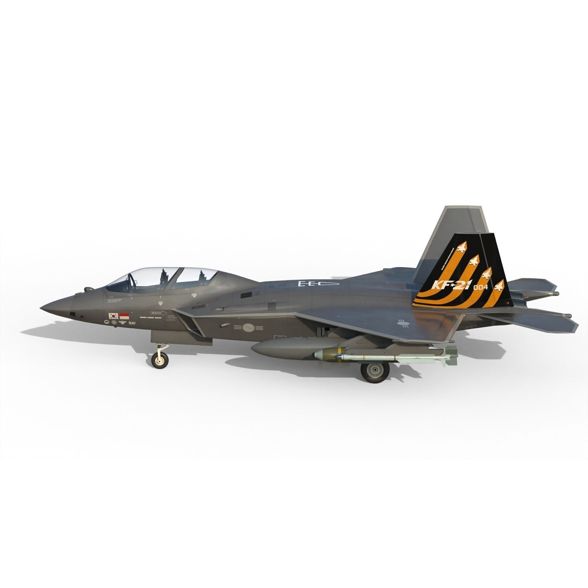 KAI KF-21 Boramae - Game-Ready 3D Model - View 17