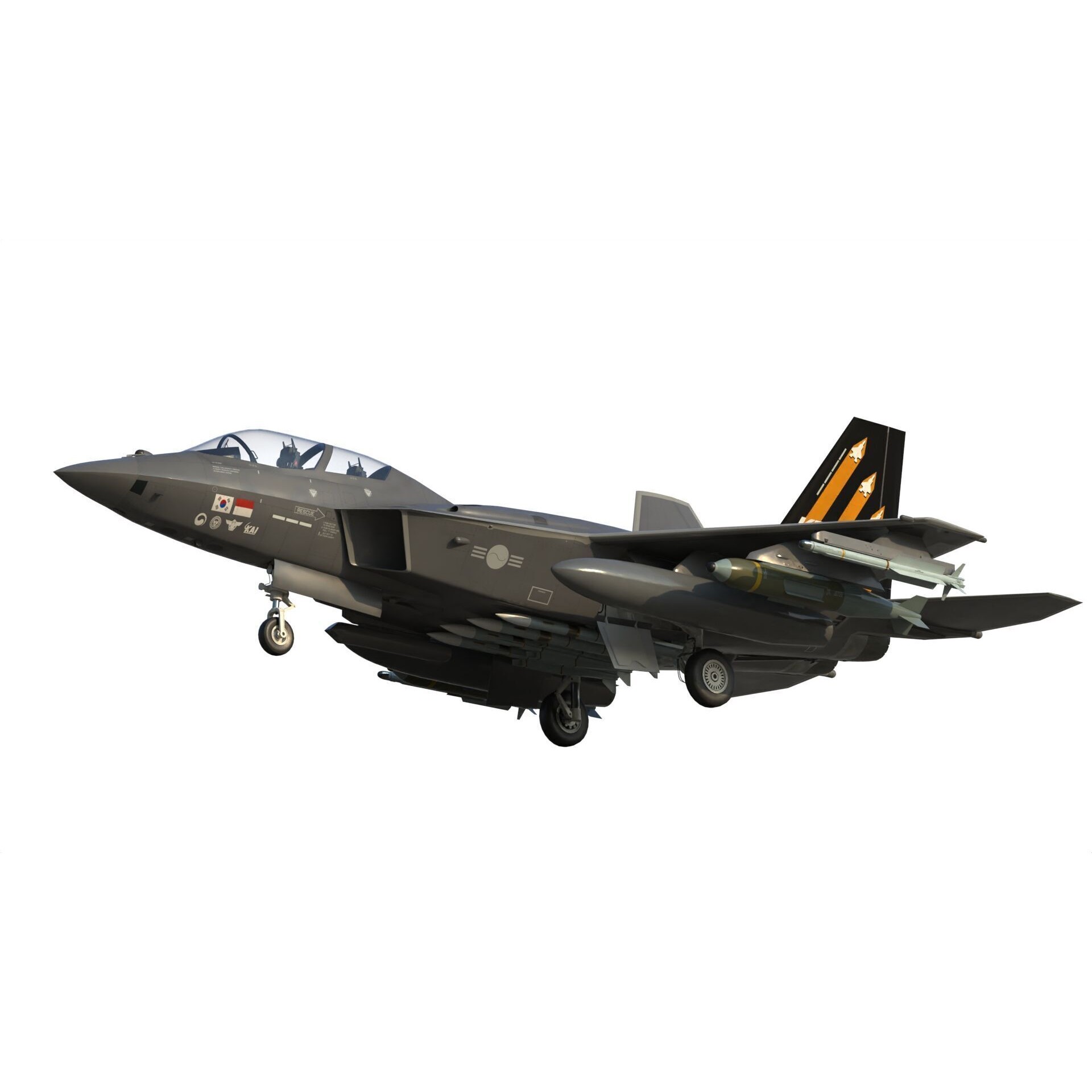 KAI KF-21 Boramae - Game-Ready 3D Model - View 19