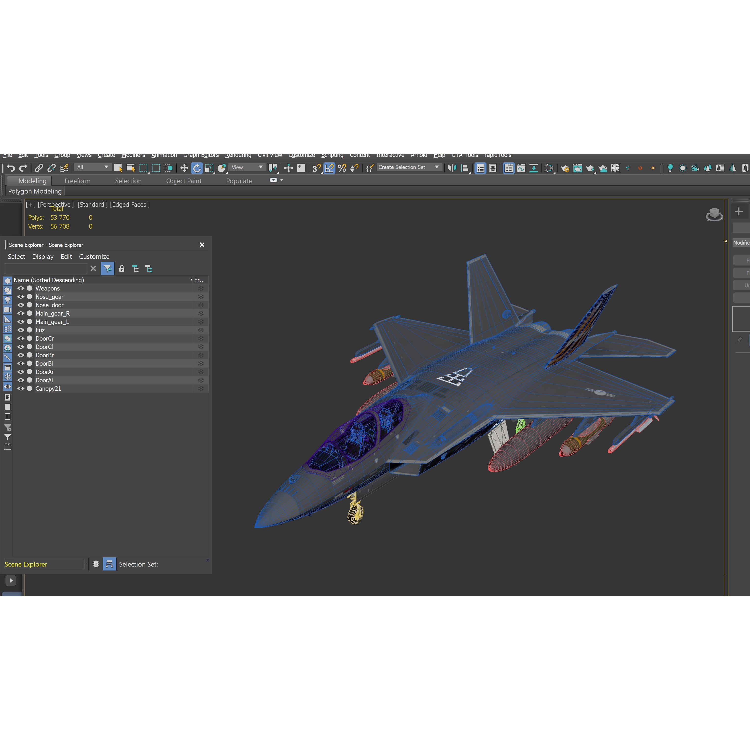 KAI KF-21 Boramae - Game-Ready 3D Model - View 23