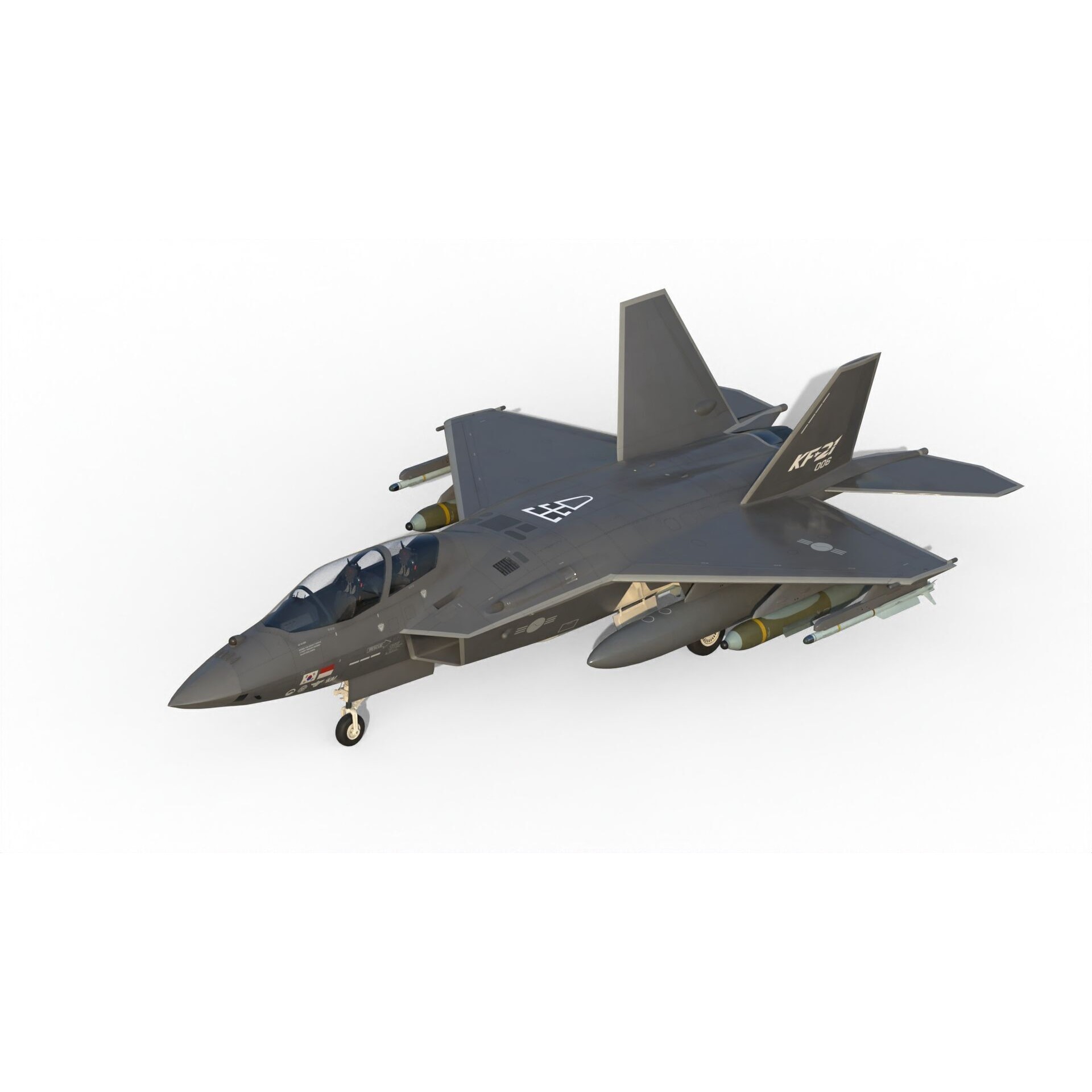 KAI KF-21 Boramae - Game-Ready 3D Model - View 8