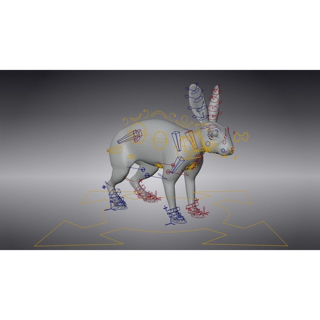 White Rabbit 3D Model – Animated Rigged Character with PBR Textures - View 17