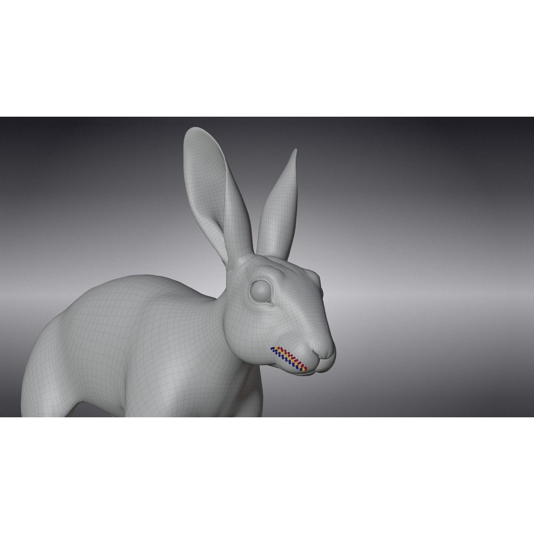 White Rabbit 3D Model – Animated Rigged Character with PBR Textures - View 21