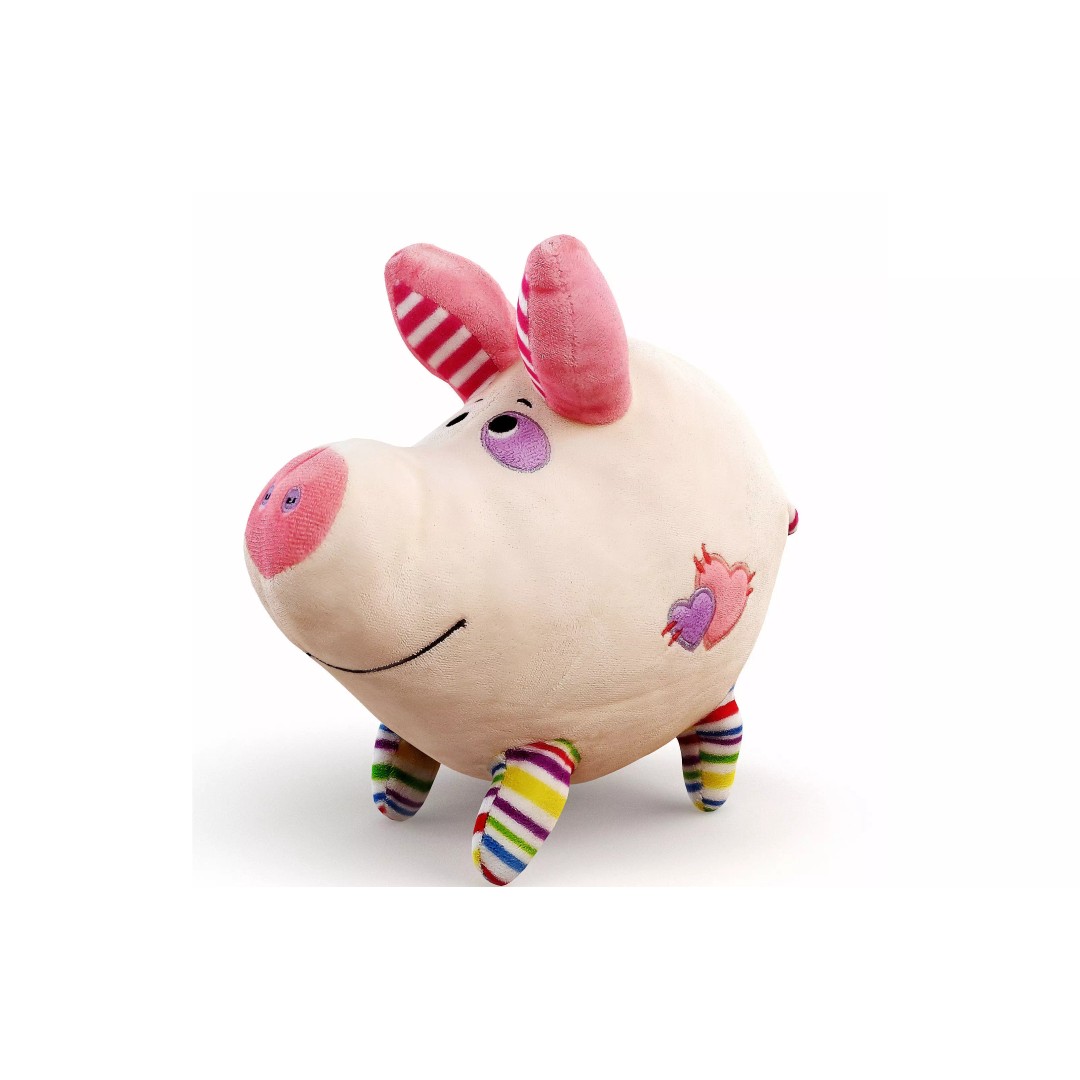 Soft Plush Toy Pig 3D Model – Realistic High-Quality Asset, FBX, OBJ - View 2