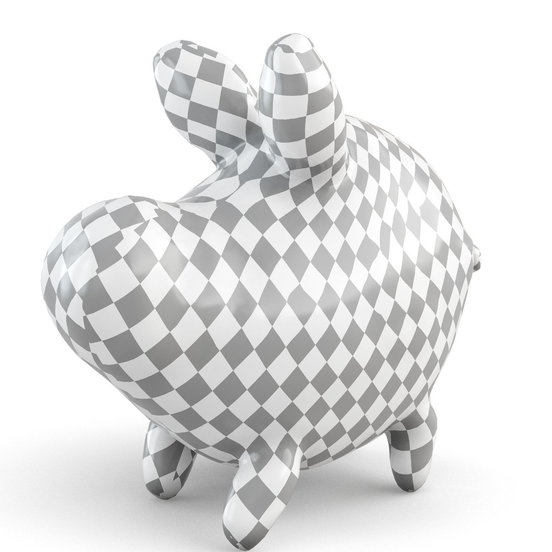 Soft Plush Toy Pig 3D Model – Realistic High-Quality Asset, FBX, OBJ - View 4