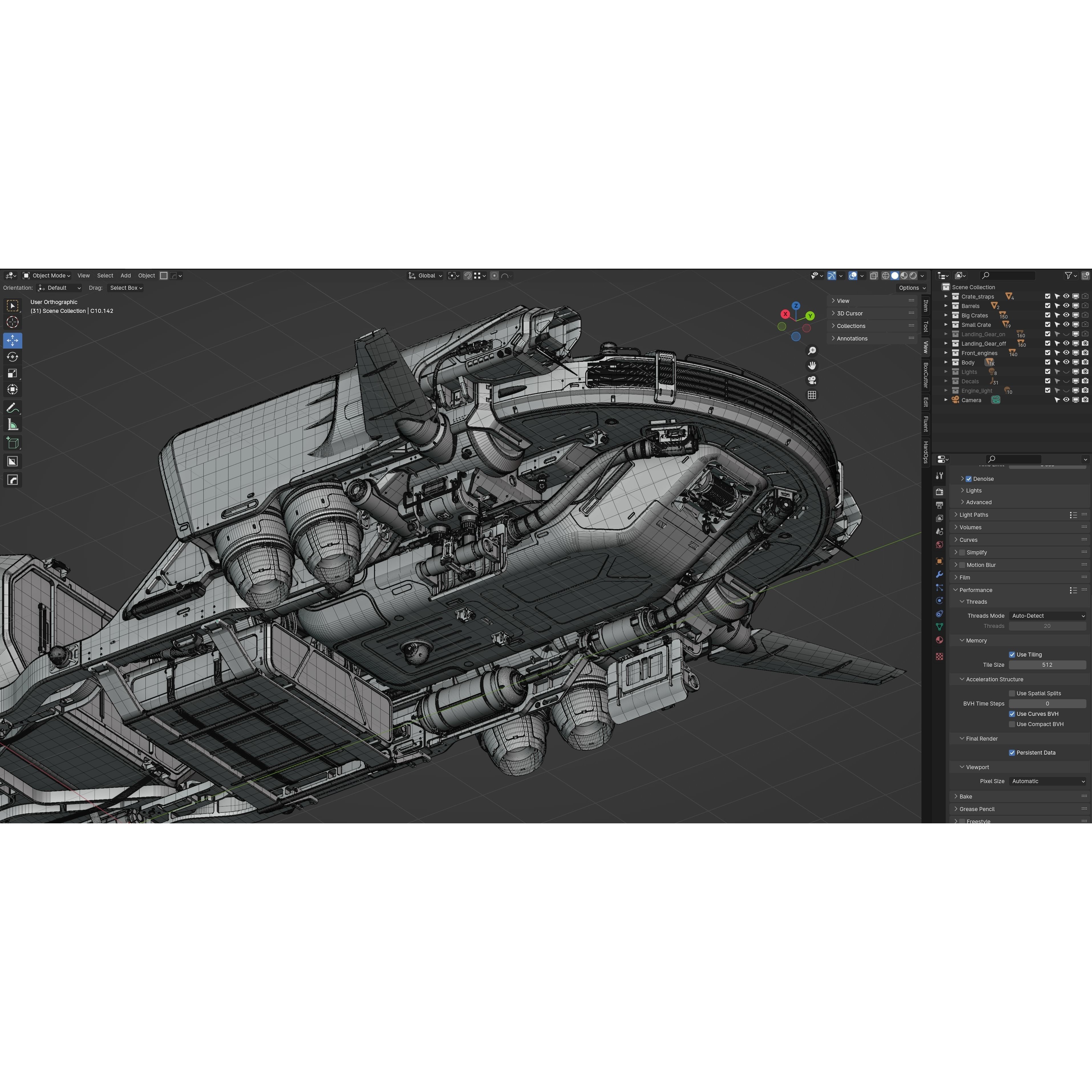Cargo Transporter - Midpoly Concept 3D Model - View 14