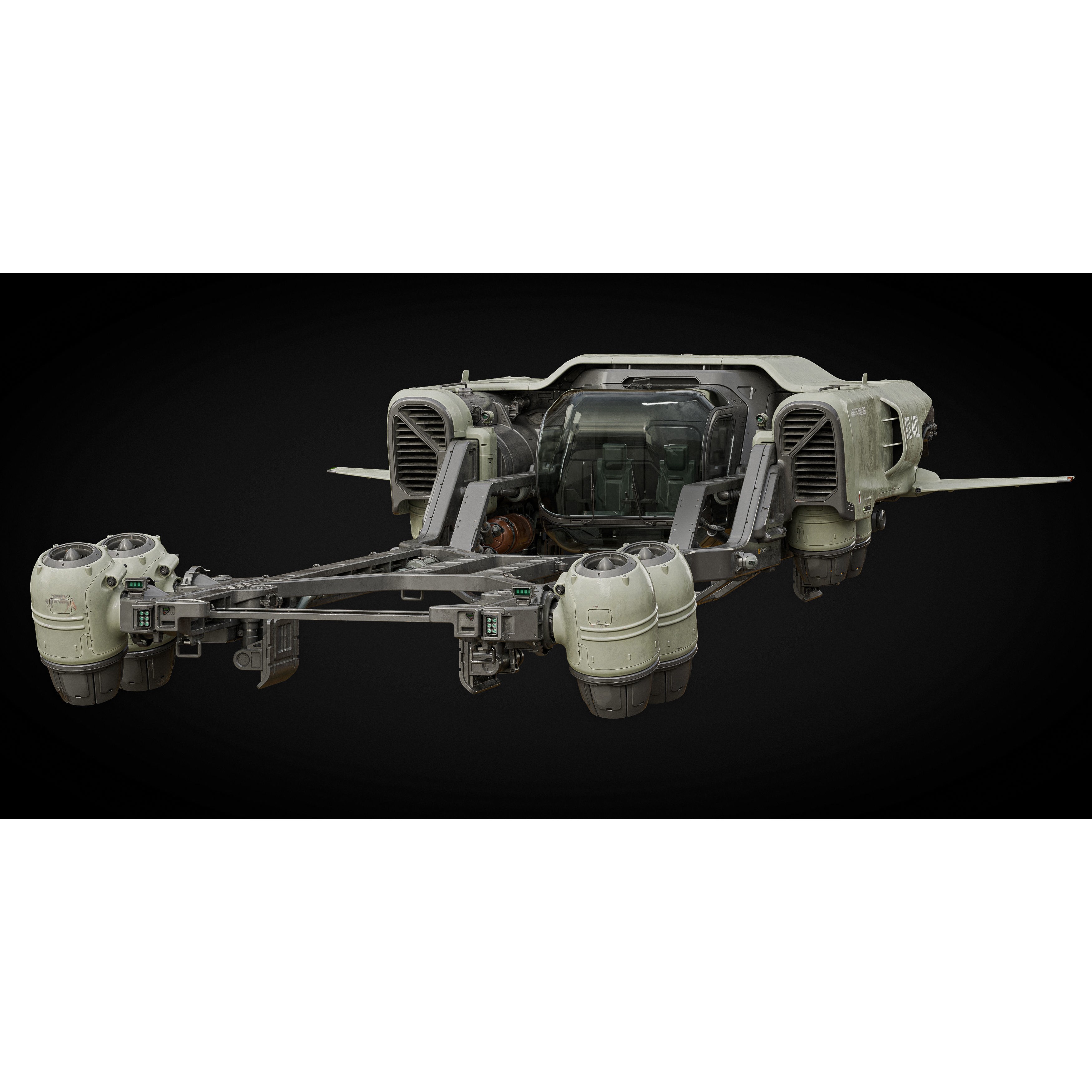 Cargo Transporter - Midpoly Concept 3D Model - View 3