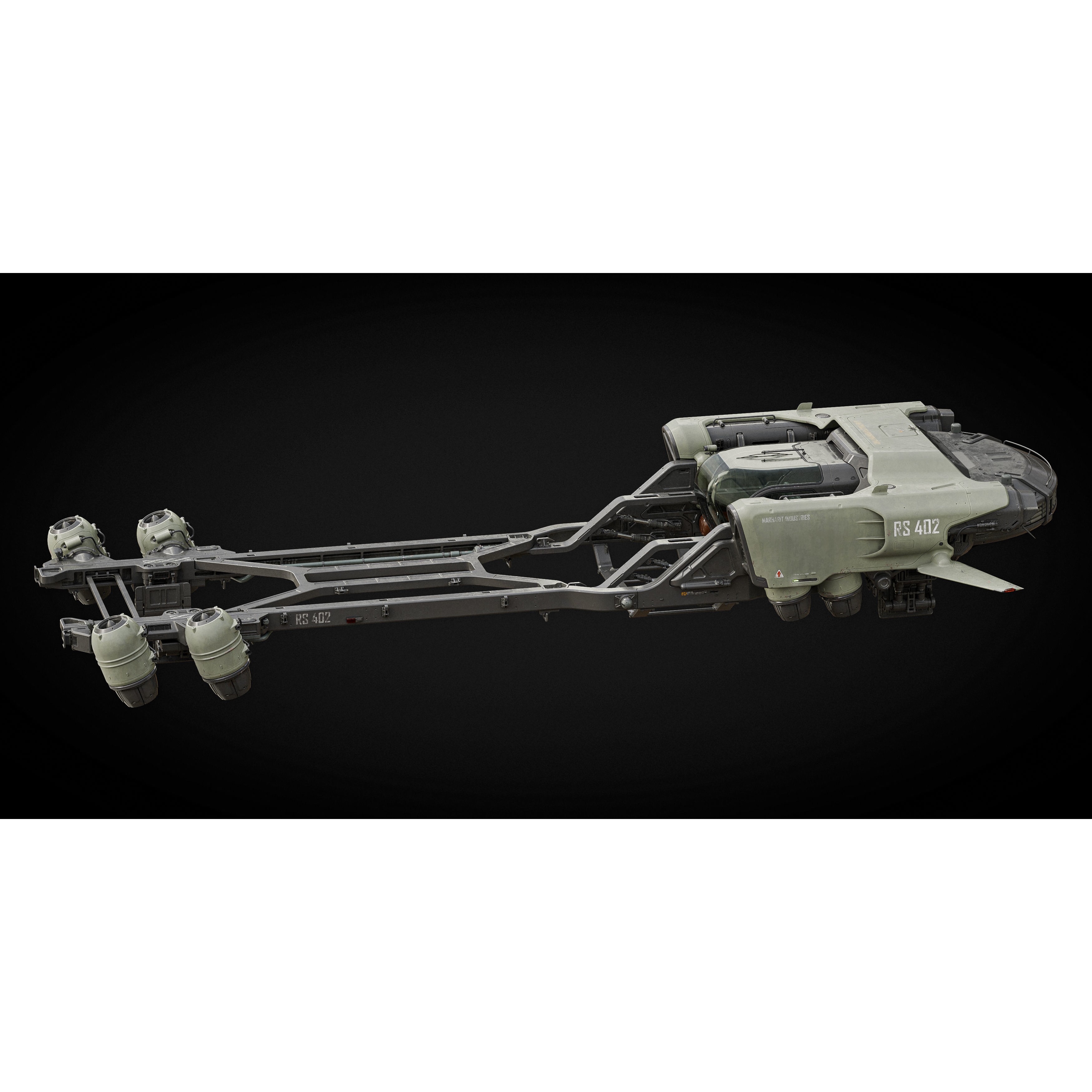 Cargo Transporter - Midpoly Concept 3D Model - View 4