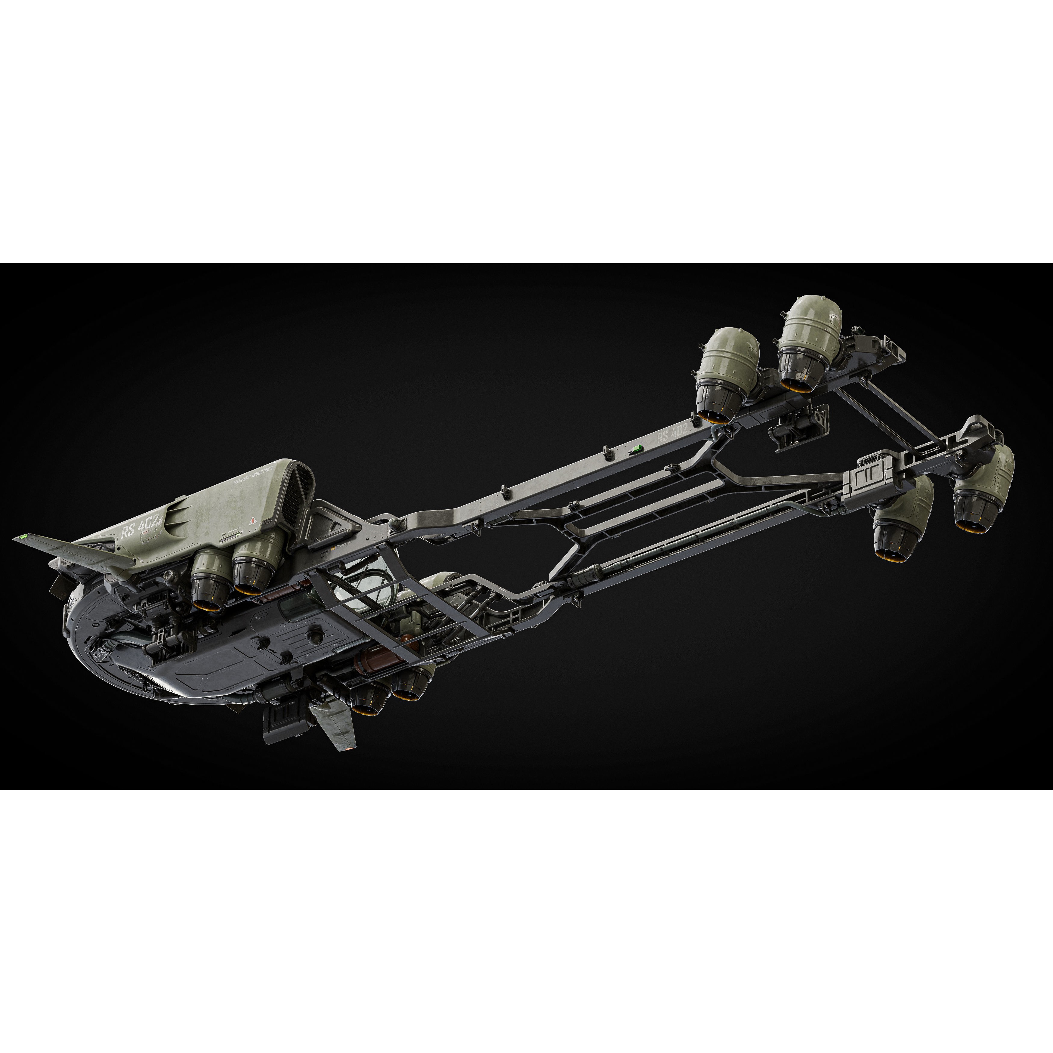 Cargo Transporter - Midpoly Concept 3D Model - View 6