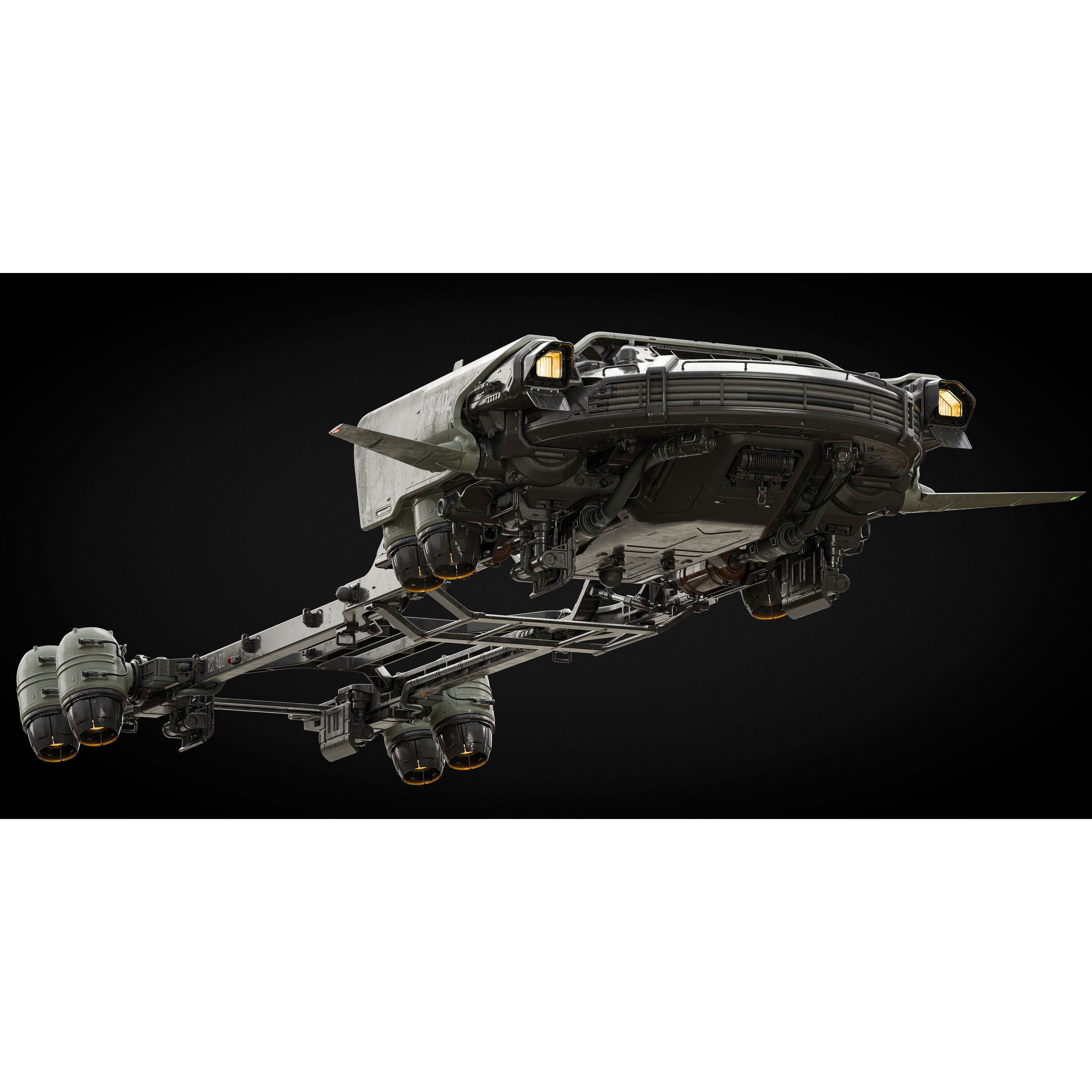 Cargo Transporter - Midpoly Concept 3D Model - View 7