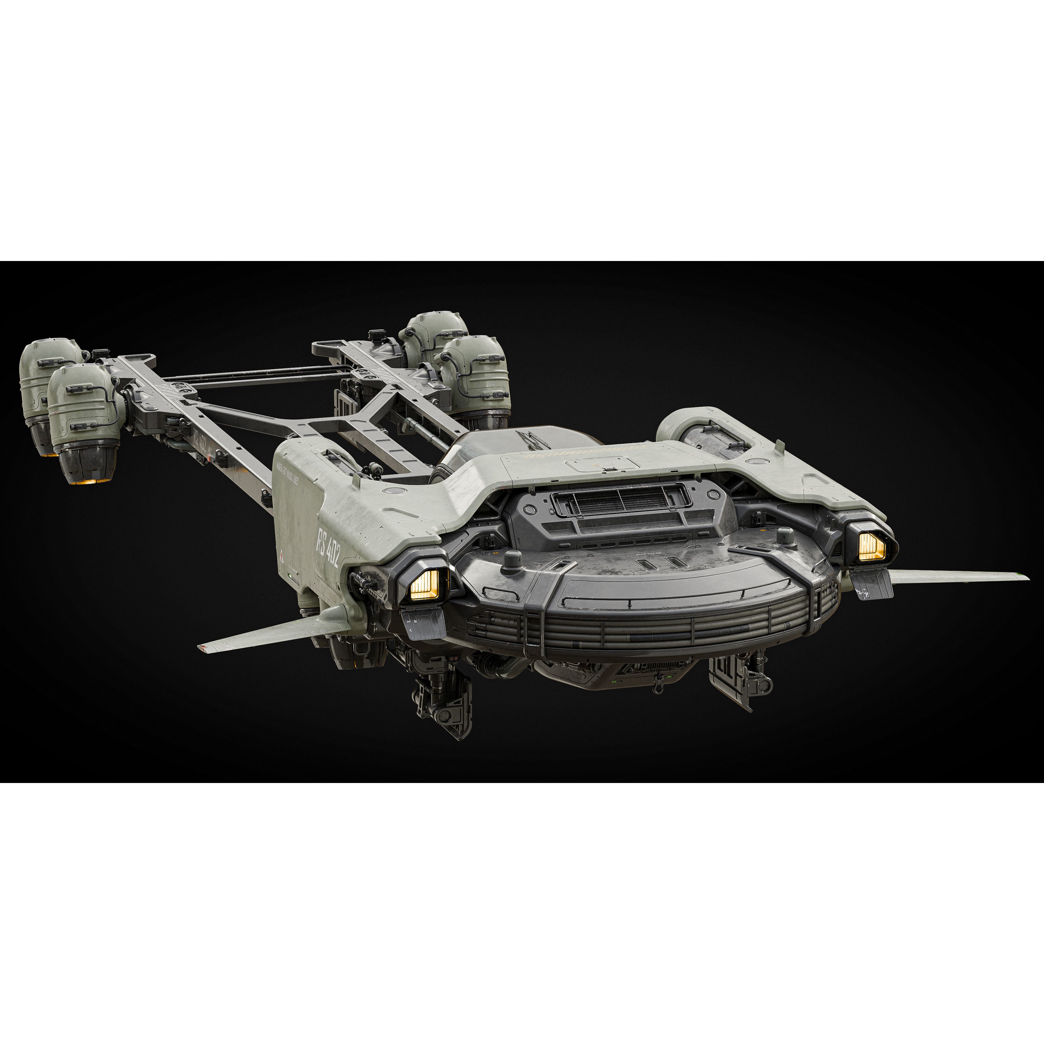 Cargo Transporter - Midpoly Concept 3D Model - View 8